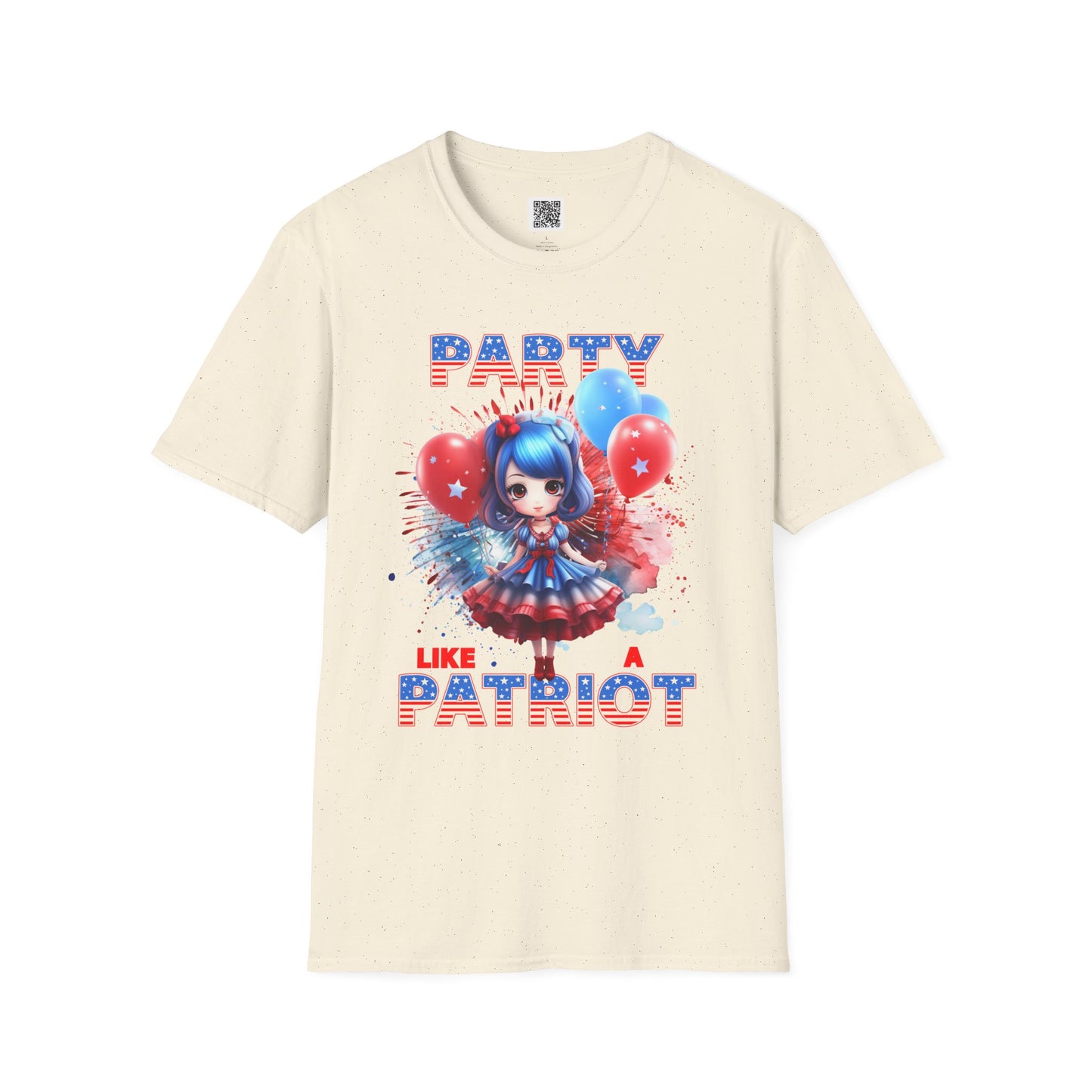 Party Like A Patriotic - Unisex Softstyle T-Shirt