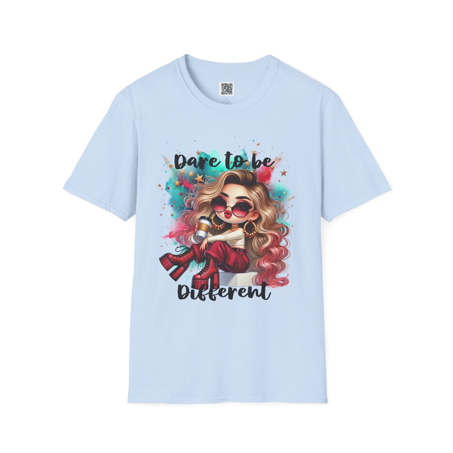 Dare to Be Different | Unisex Softstyle T-Shirt - Trendy Graphic Tee for Self-Expression