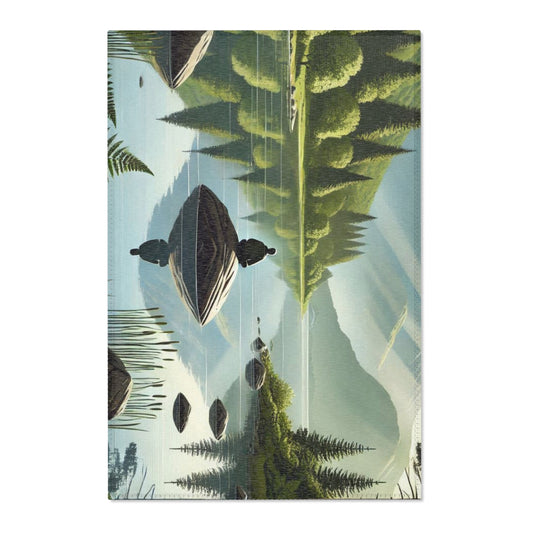 Scenic Nature Area Rug – Serene Landscape Design for Home Décor