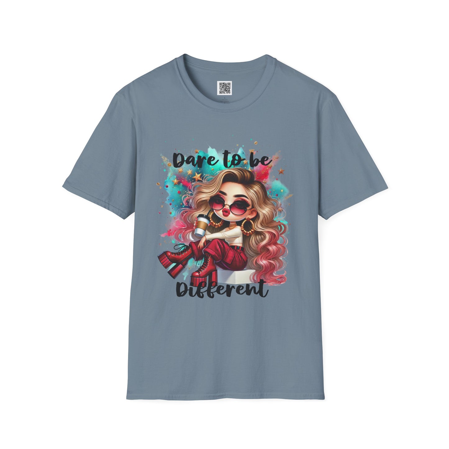 Dare to Be Different | Unisex Softstyle T-Shirt - Trendy Graphic Tee for Self-Expression