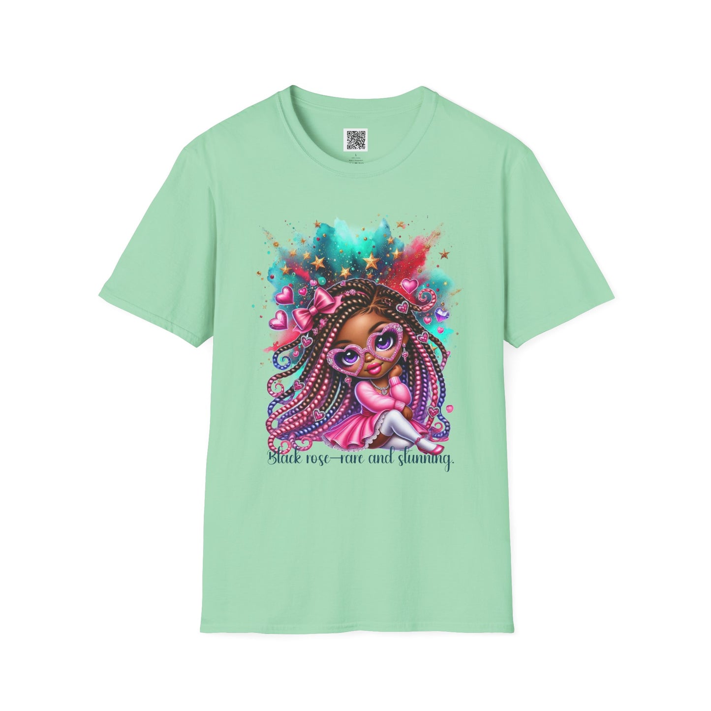 "Self-Love & Glamour" Unisex Softstyle T-Shirt - Colorful Graphic Tee