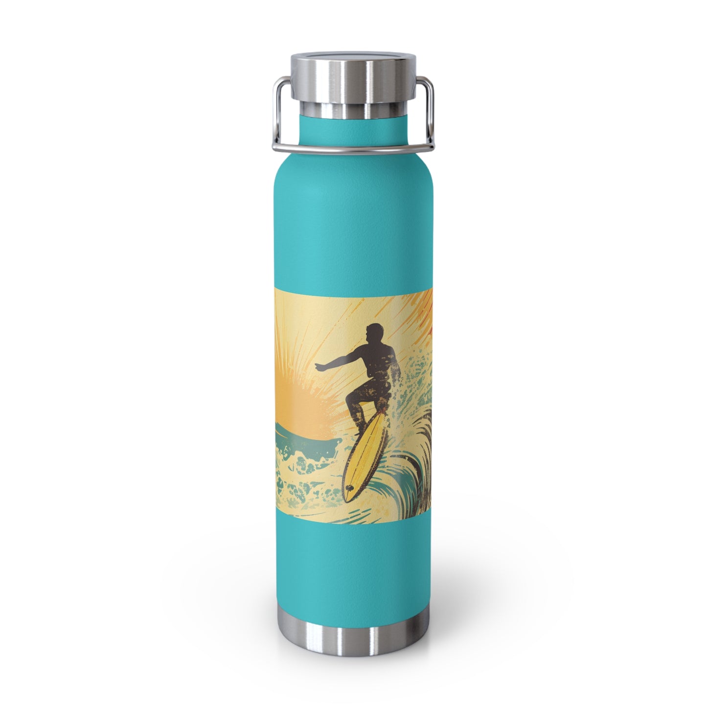 Surfing Adventure Copper Insulated Bottle - 22oz | Eco-Friendly Water Bottle