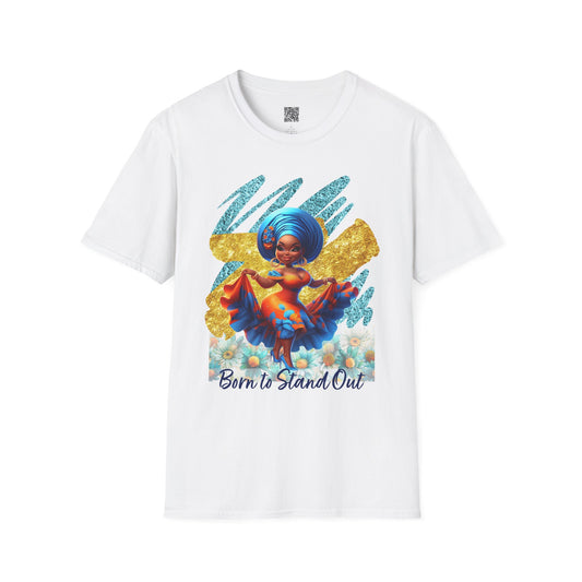 Born to Stand Out | Unisex Softstyle T-Shirt - Vibrant Graphic Tee for Confident Self-Expression