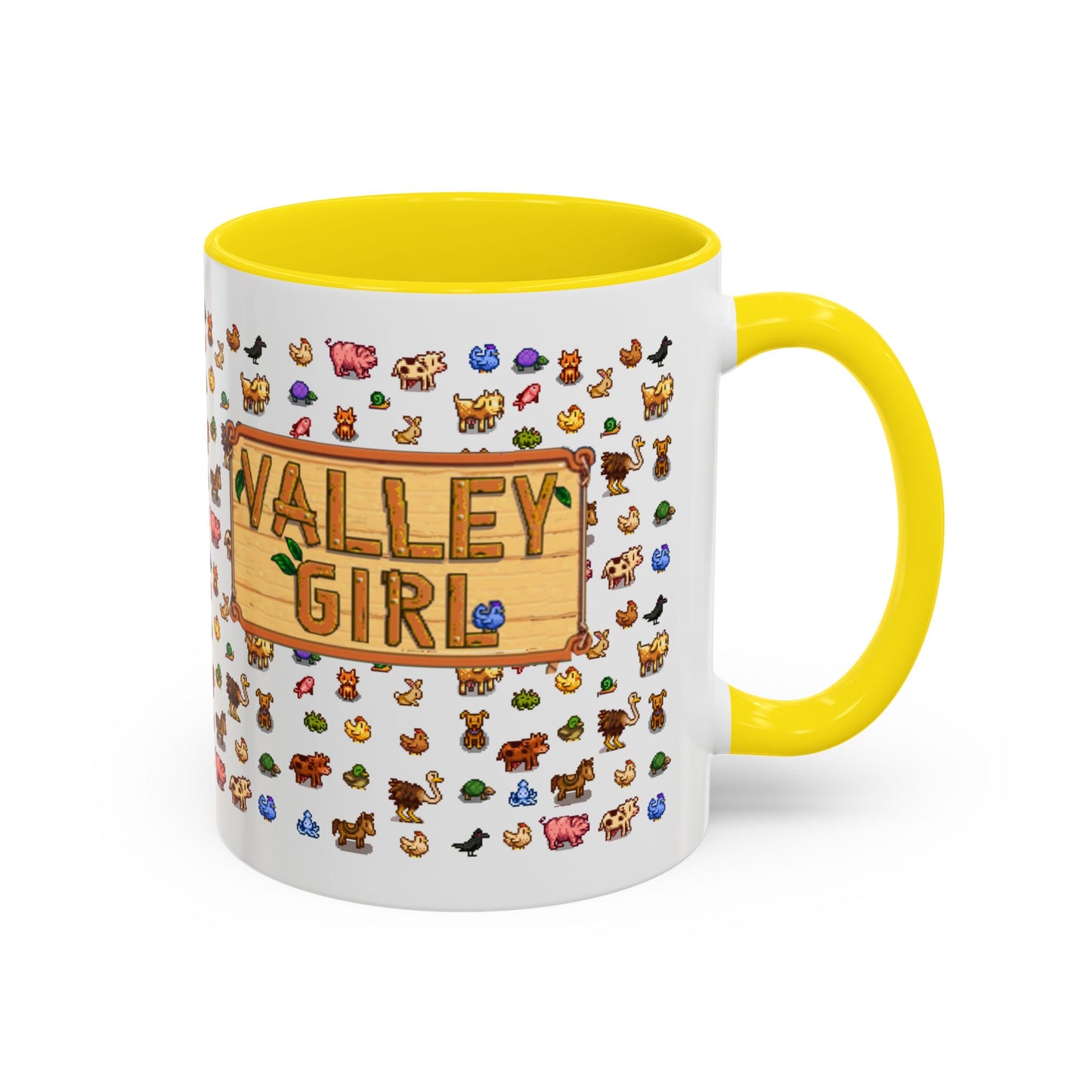 Whimsical Animal Accent Coffee Mug, Cute Gift for Animal Lovers, Fun Home Decor, Cozy Beverage Companion, Valley Girl Inspired