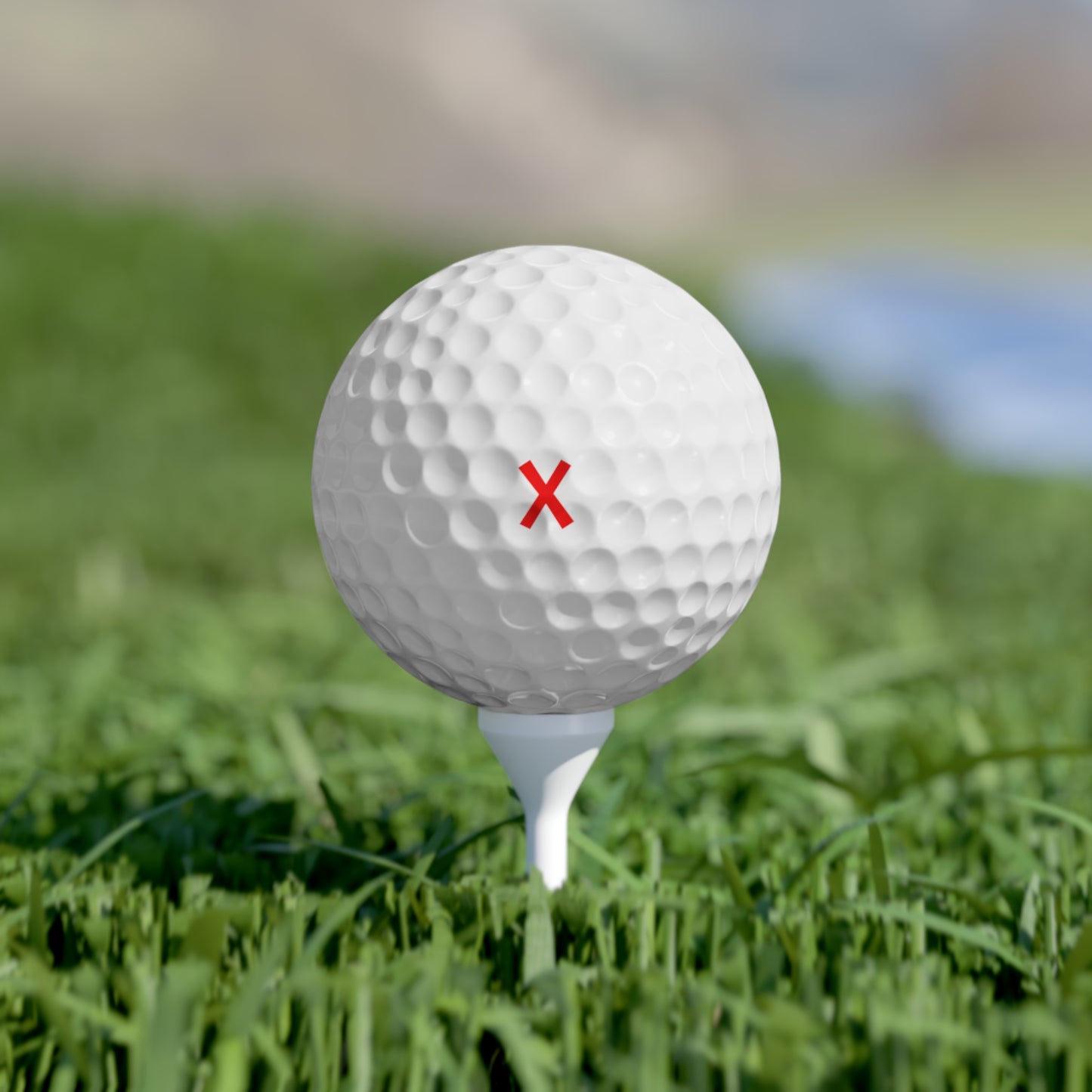X Marks the Spot Eco-Friendly Golf Balls - 6 Pack, Sustainable Design for Golf Enthusiasts