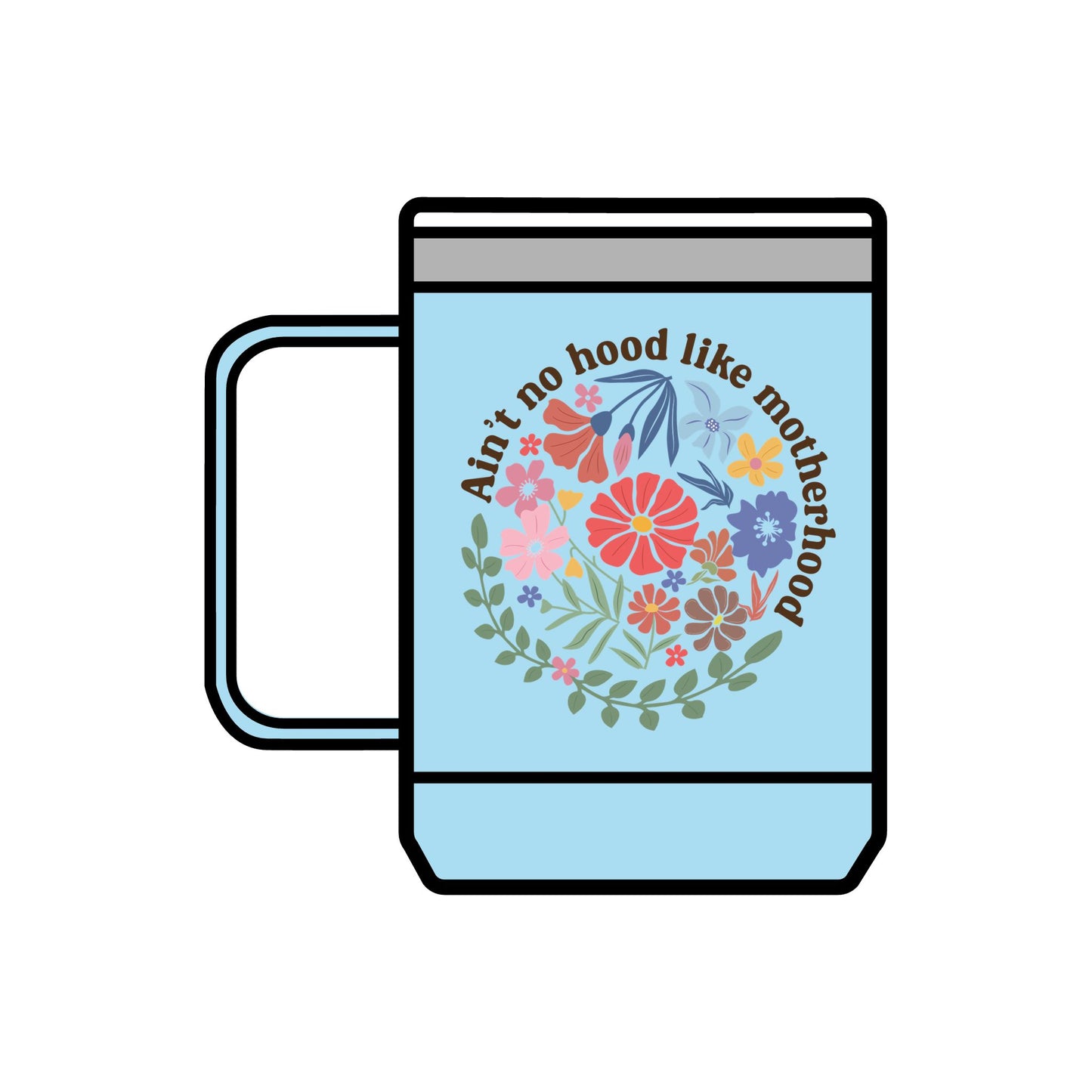 Floral Motherhood Coffee Mug Tumbler - 15oz Inspirational Gift