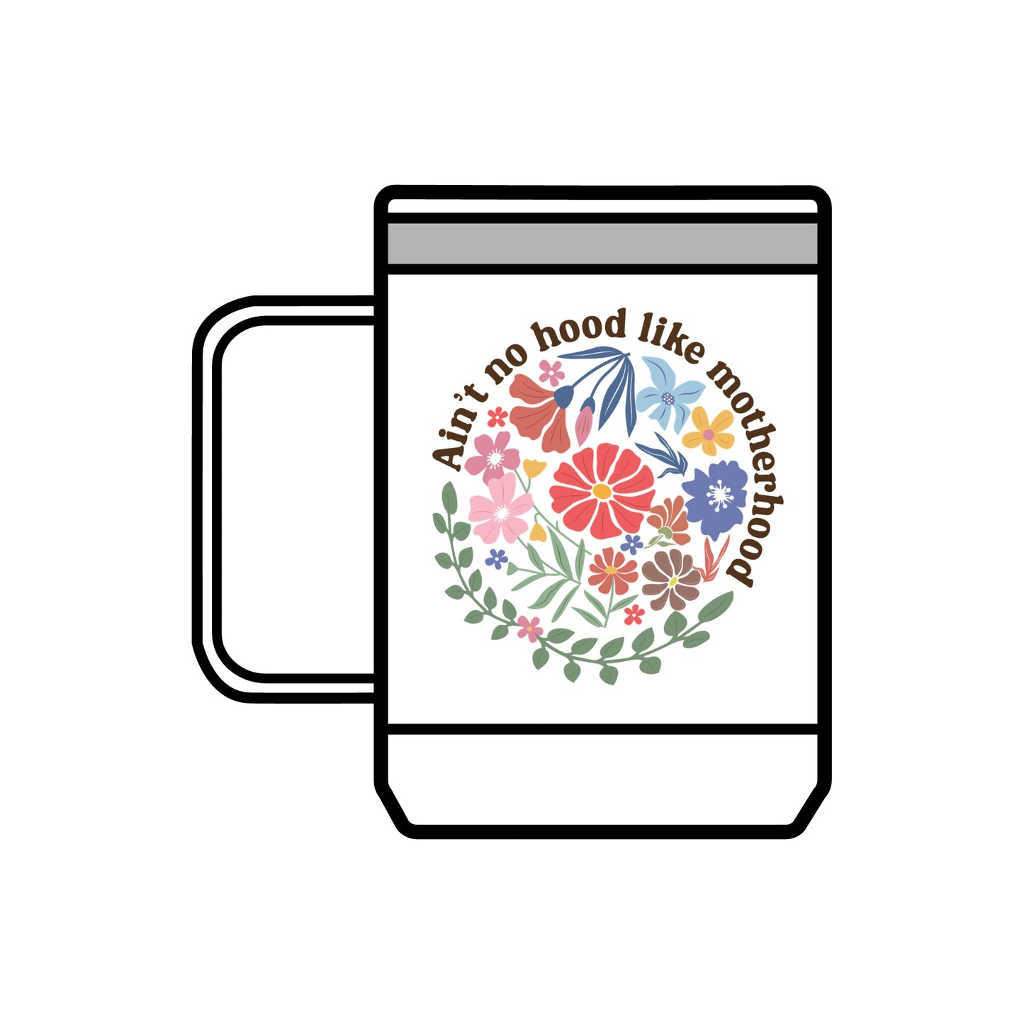 Floral Motherhood Coffee Mug Tumbler - 15oz Inspirational Gift