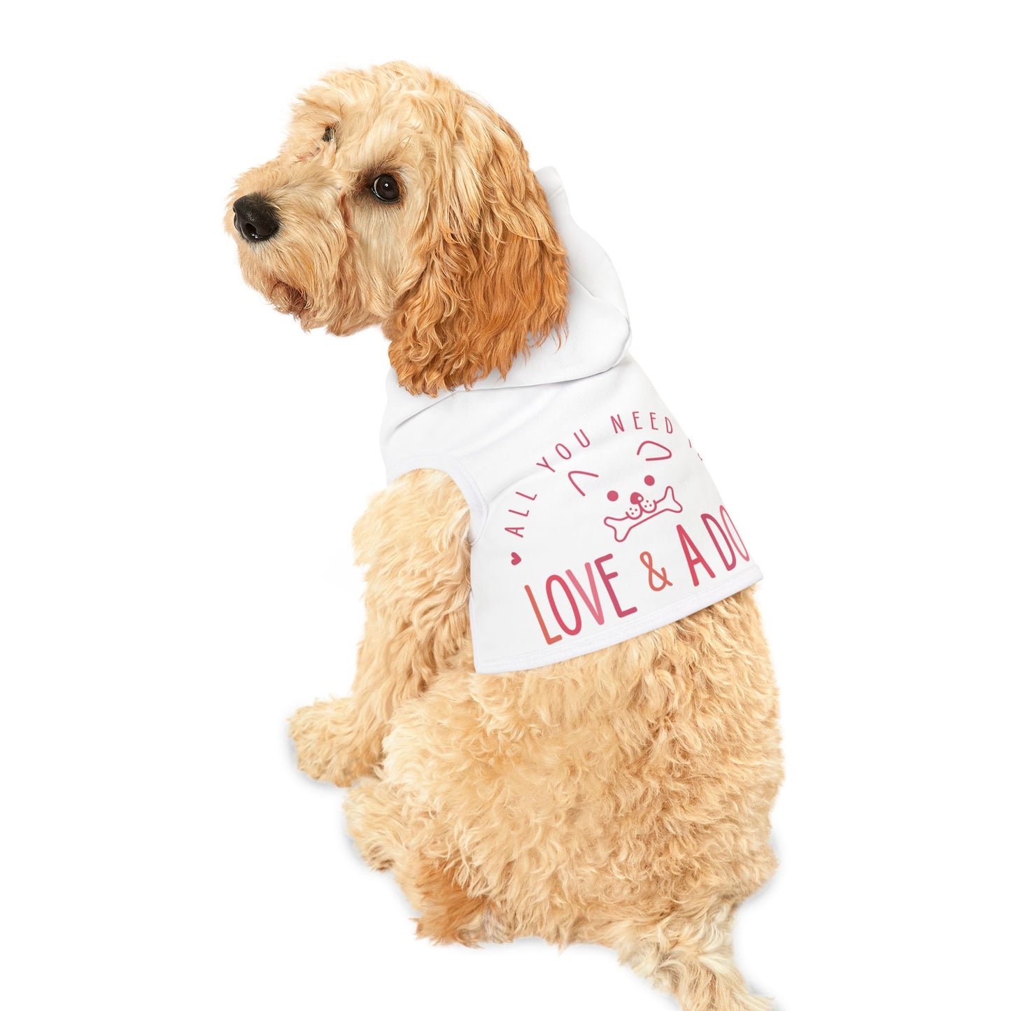 Cute Dog Lover Hoodie - "All You Need is Love & a Dog" Pet Apparel