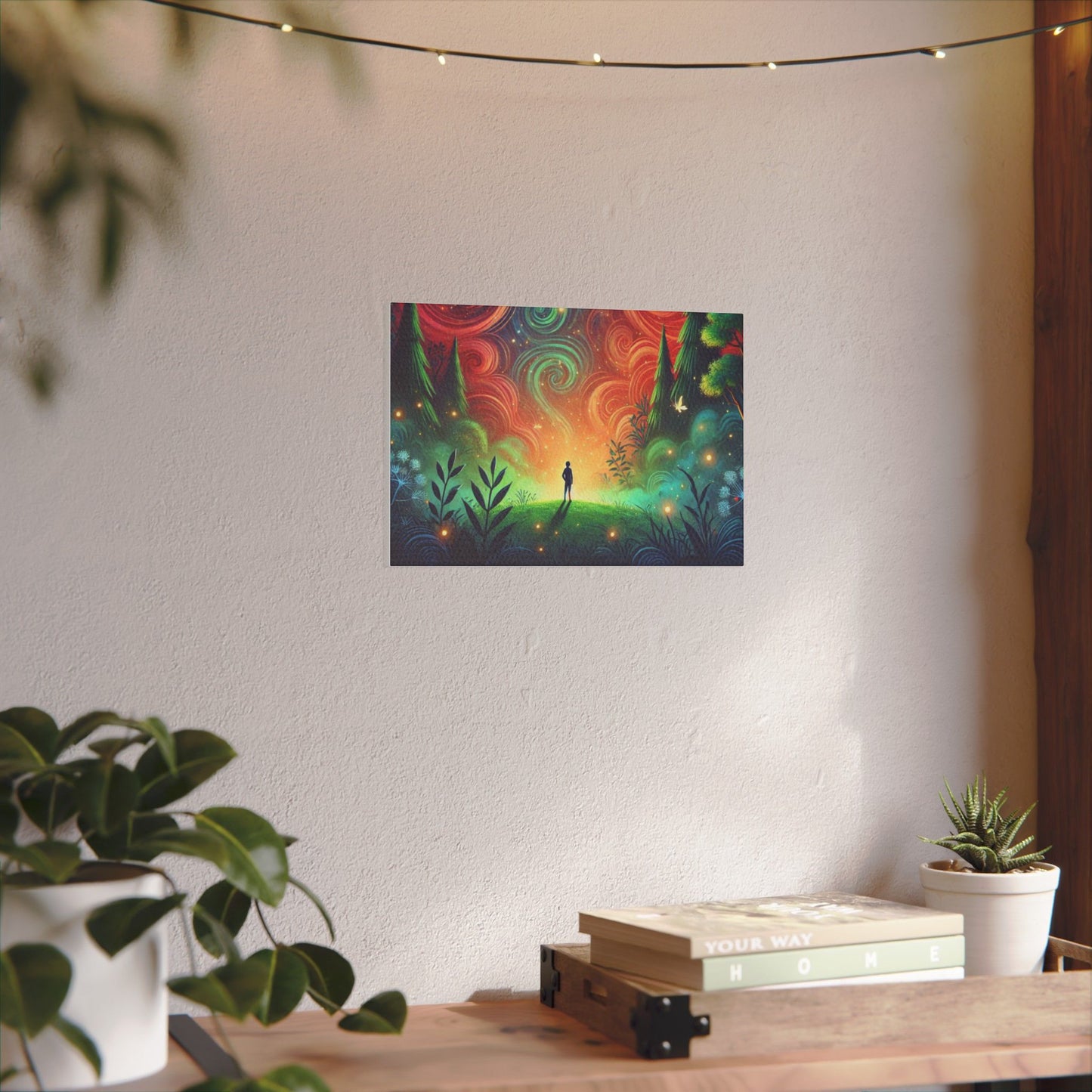 Whimsical Nature Giclée Print Canvas - Dreamlike Forest Art for Home Decor