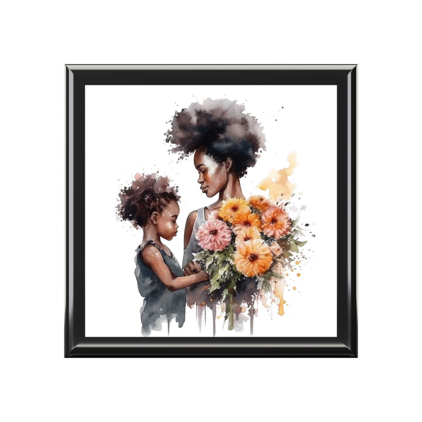 Elegant Floral Jewelry Box for Mothers and Daughters – Perfect Gift for Special Occasions