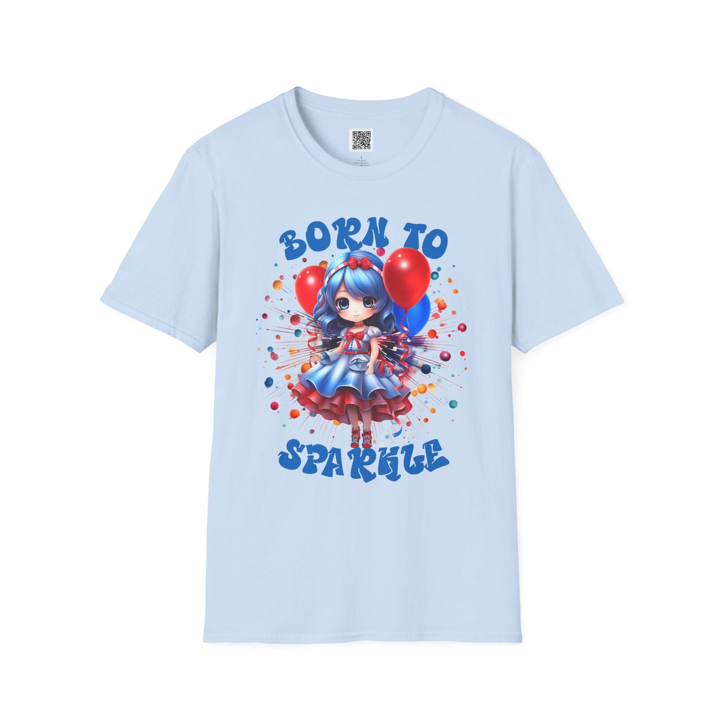 Born to Sparkle | Unisex Softstyle T-Shirt - Fun & Playful Design
