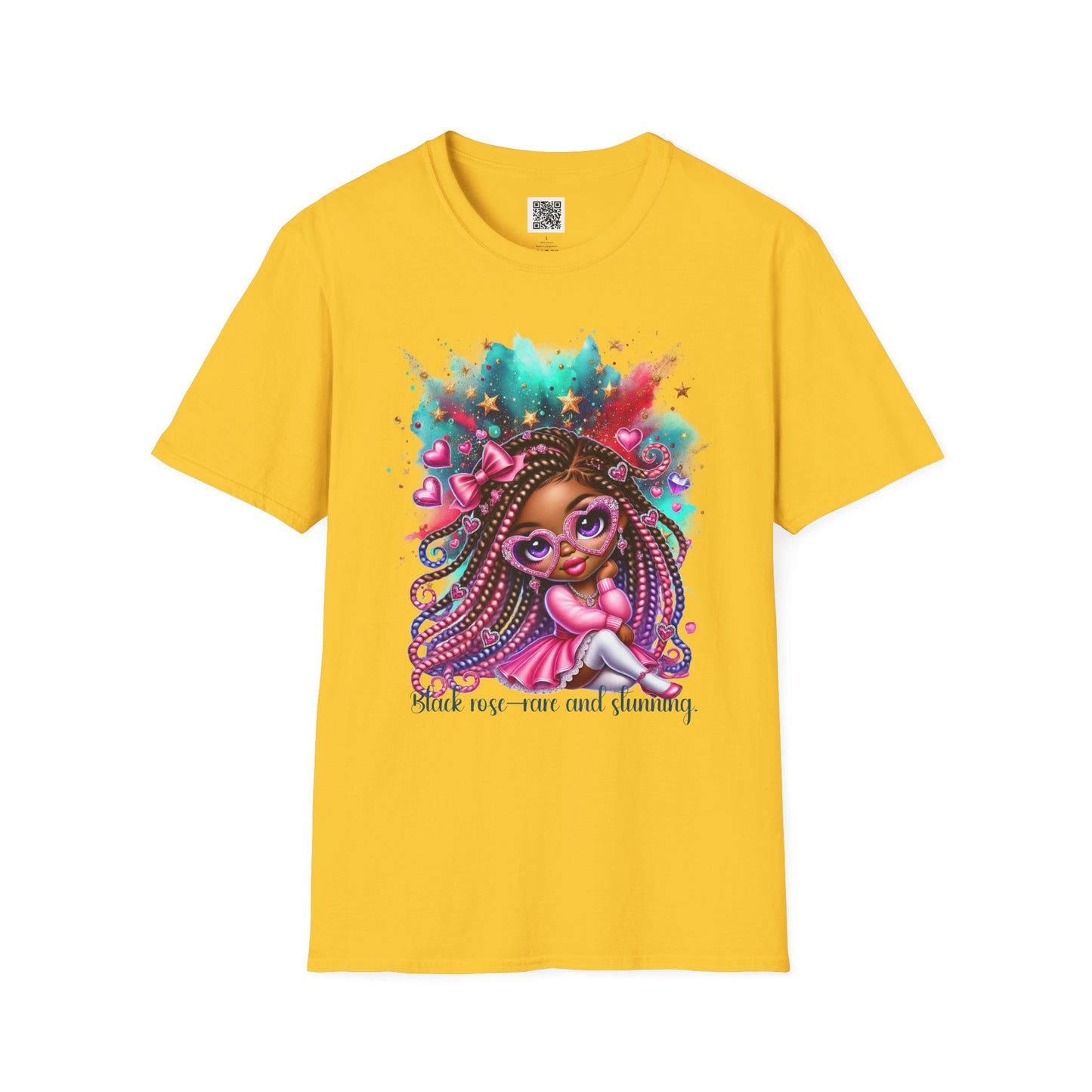 "Self-Love & Glamour" Unisex Softstyle T-Shirt - Colorful Graphic Tee