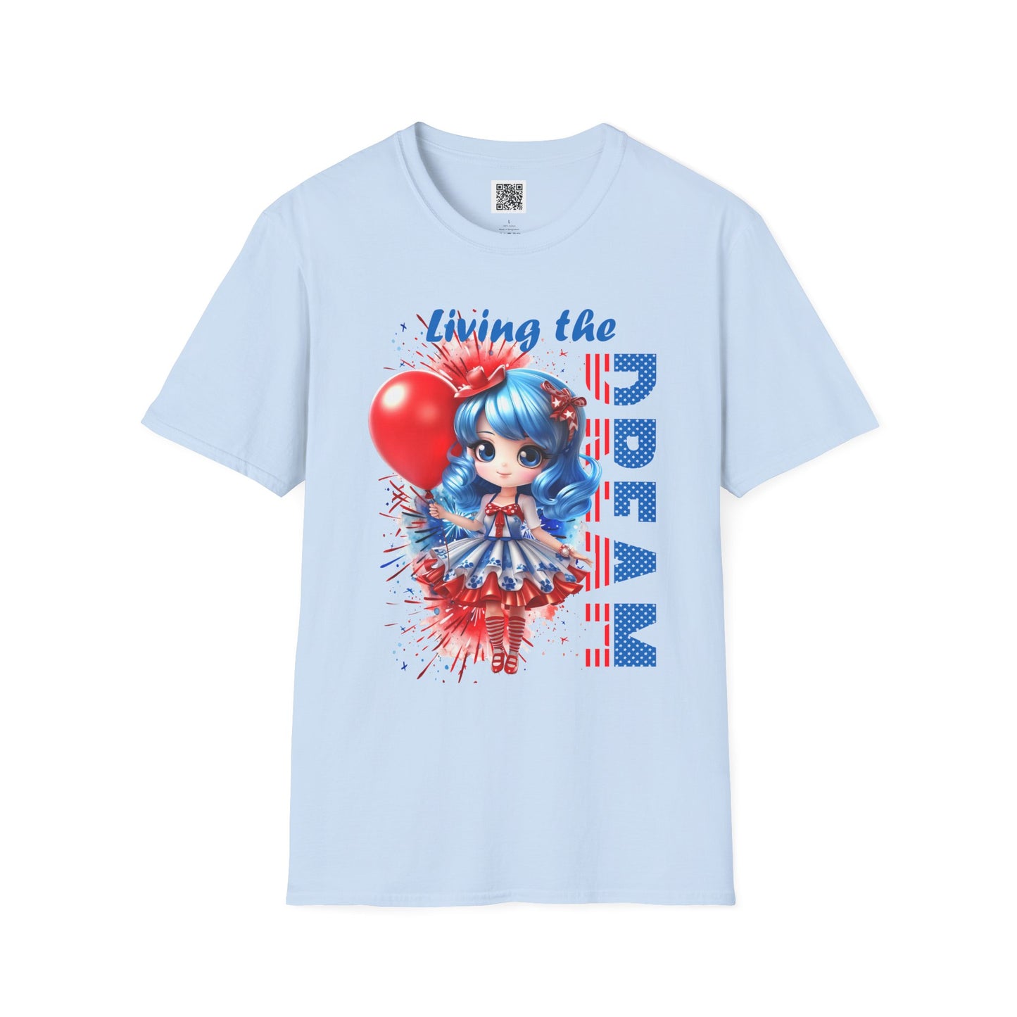 Living the Dream | Unisex Softstyle T-Shirt - Patriotic Celebrations