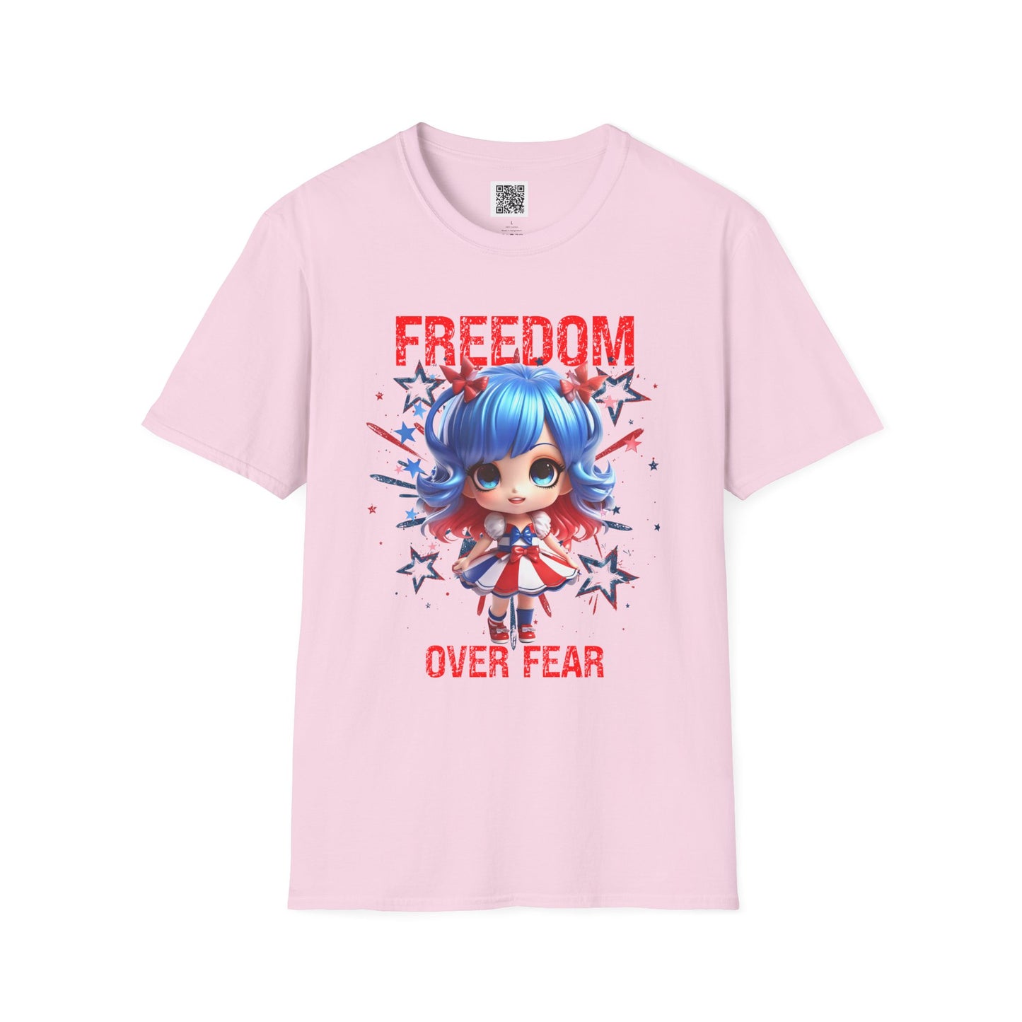 Freedom Over Fear | Unisex T-Shirt – Empowering Graphic Tee for Independence Day and Everyday Wear