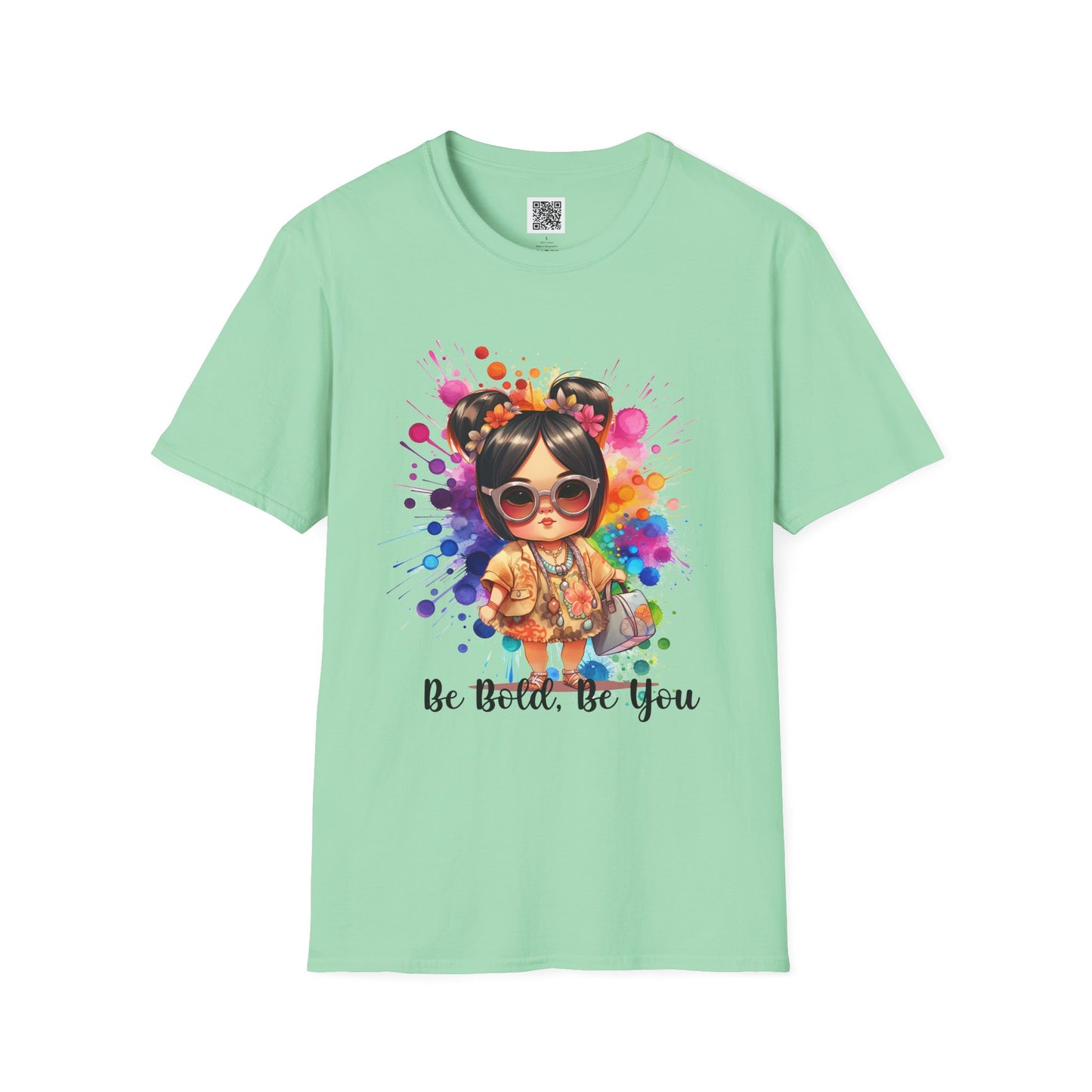 Be Bold, Be You | Unisex Softstyle T-Shirt - Colorful Graphic Tee for Self-Expression