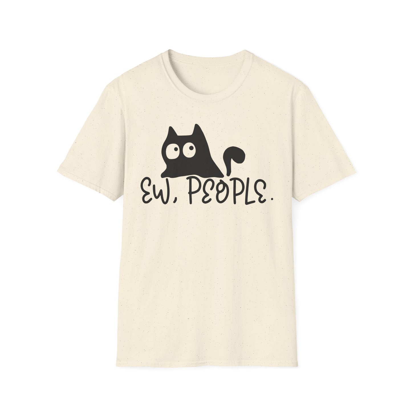Ew People Unisex Softstyle T-Shirt - Casual, Fun Graphic Tee for Cat Lovers