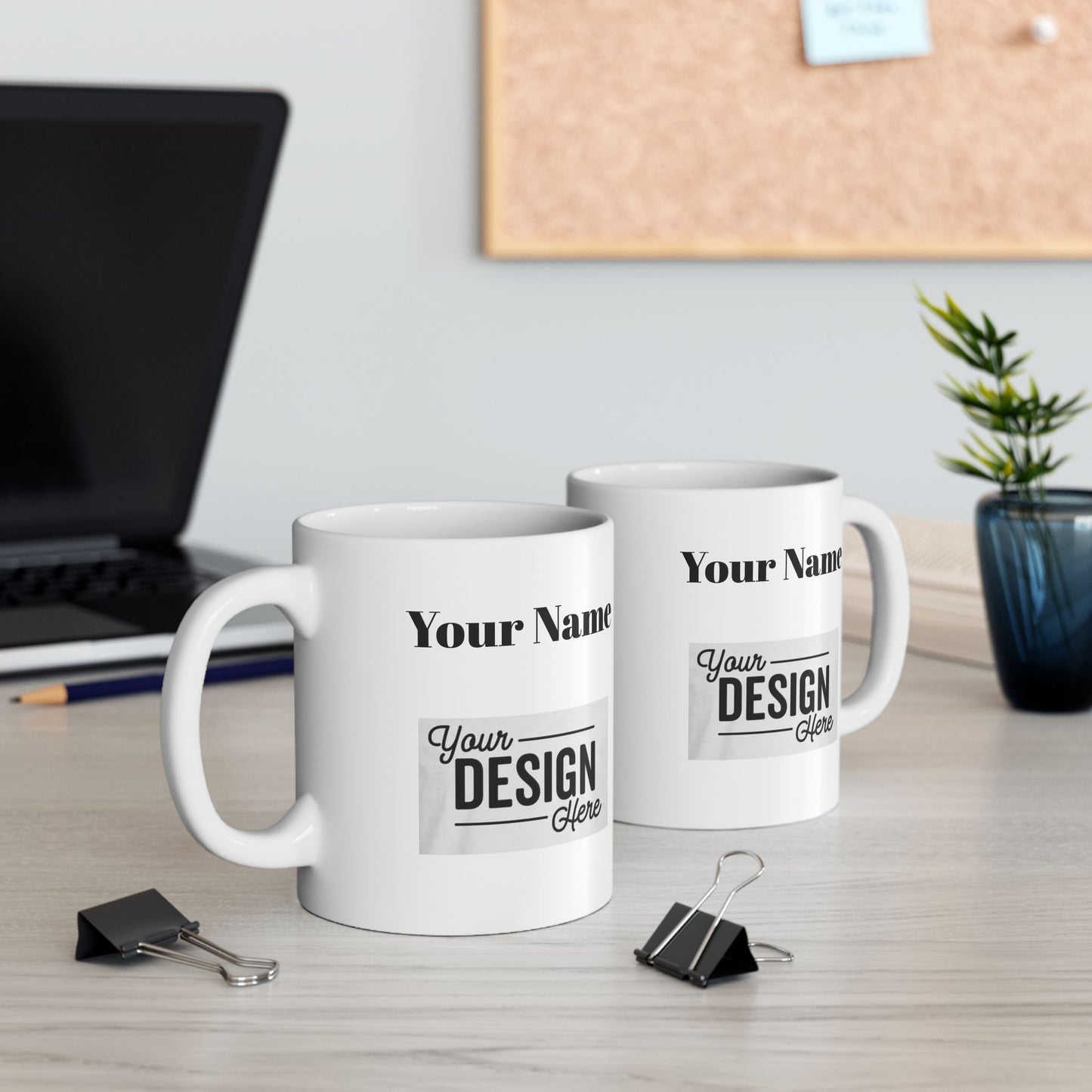 Personalized Ceramic Coffee Mug - Custom Design Your Name