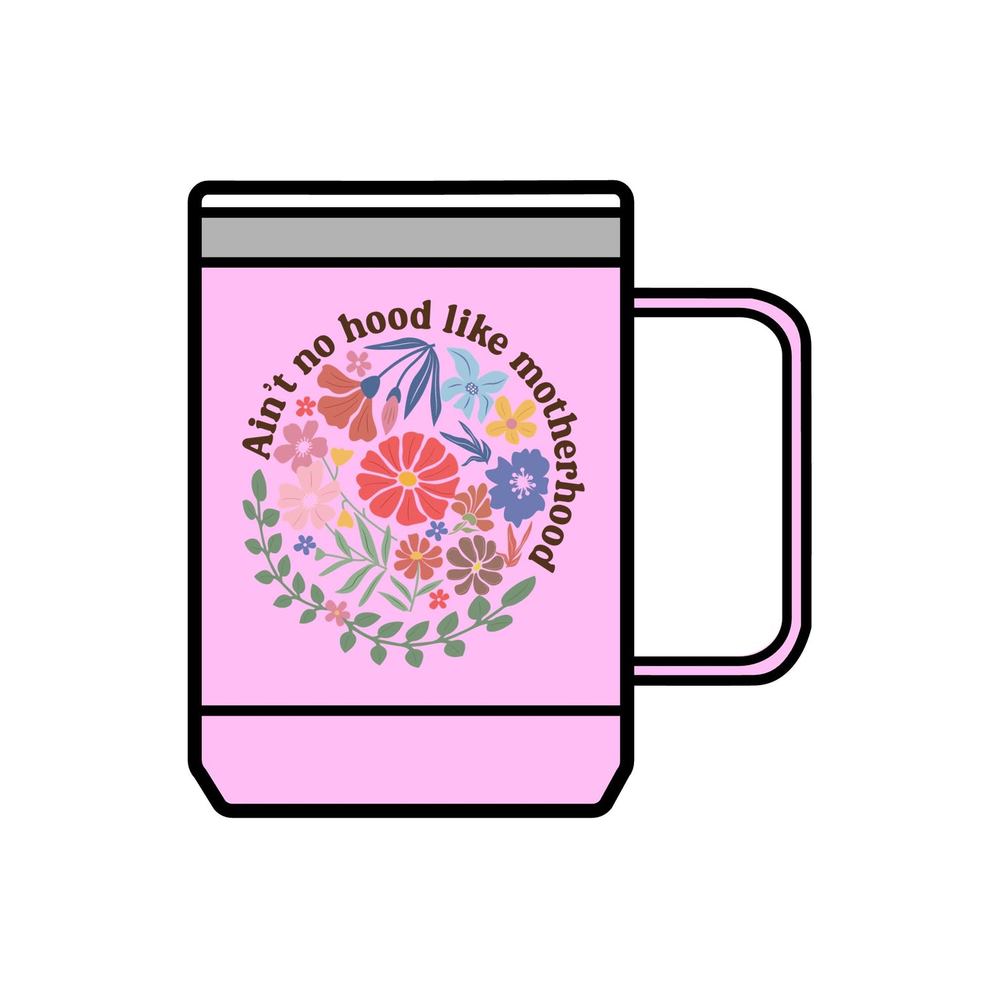 Floral Motherhood Coffee Mug Tumbler - 15oz Inspirational Gift