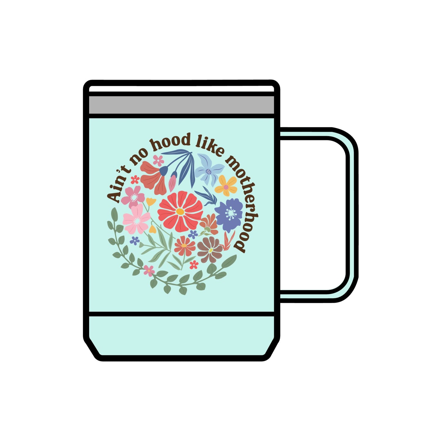 Floral Motherhood Coffee Mug Tumbler - 15oz Inspirational Gift