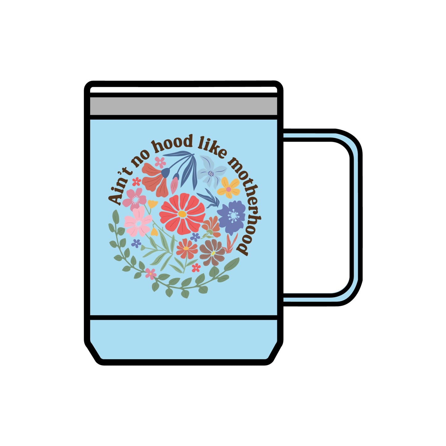 Floral Motherhood Coffee Mug Tumbler - 15oz Inspirational Gift