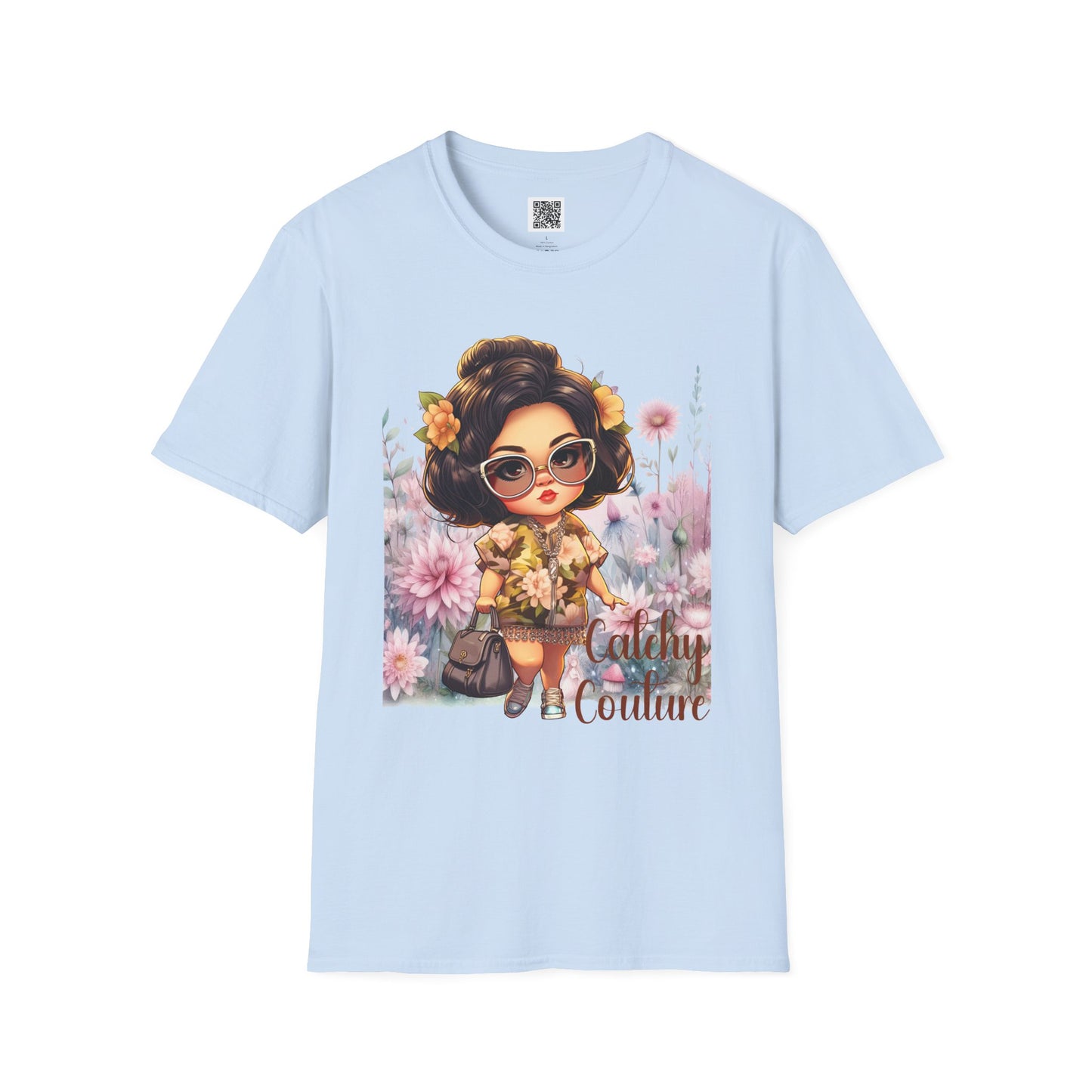 Catchy Couture | Unisex Softstyle T-Shirt - Stylish Floral Design for Fashion Lovers