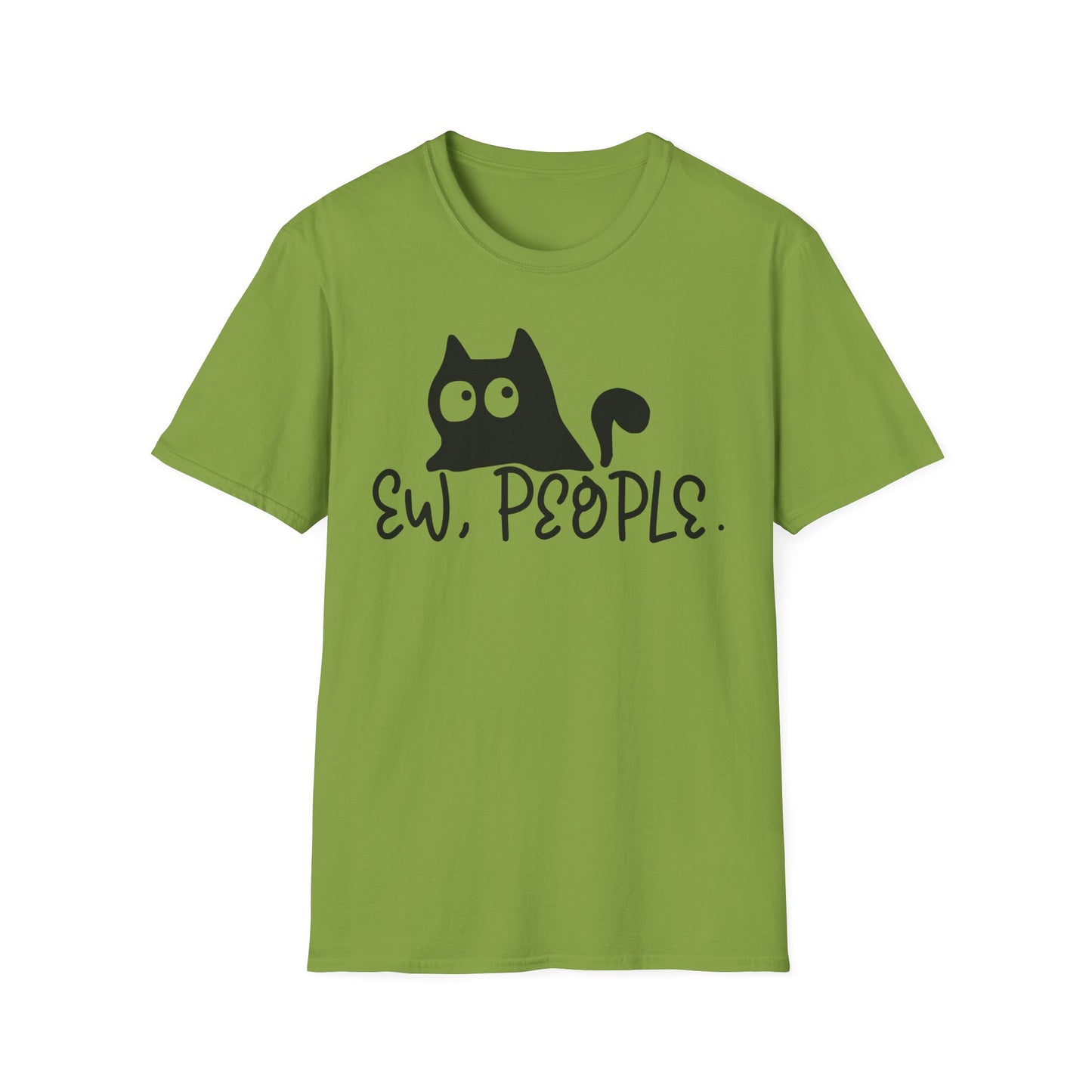 Ew People Unisex Softstyle T-Shirt - Casual, Fun Graphic Tee for Cat Lovers
