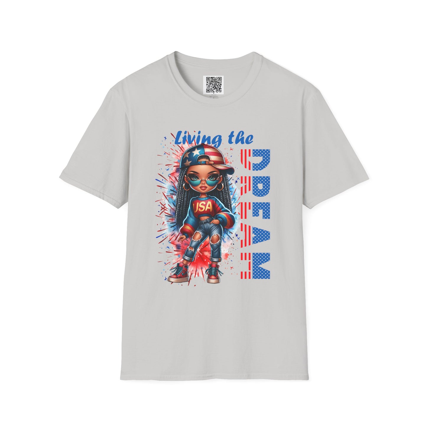 Living the Dream Unisex Softstyle T-Shirt for Independence Day