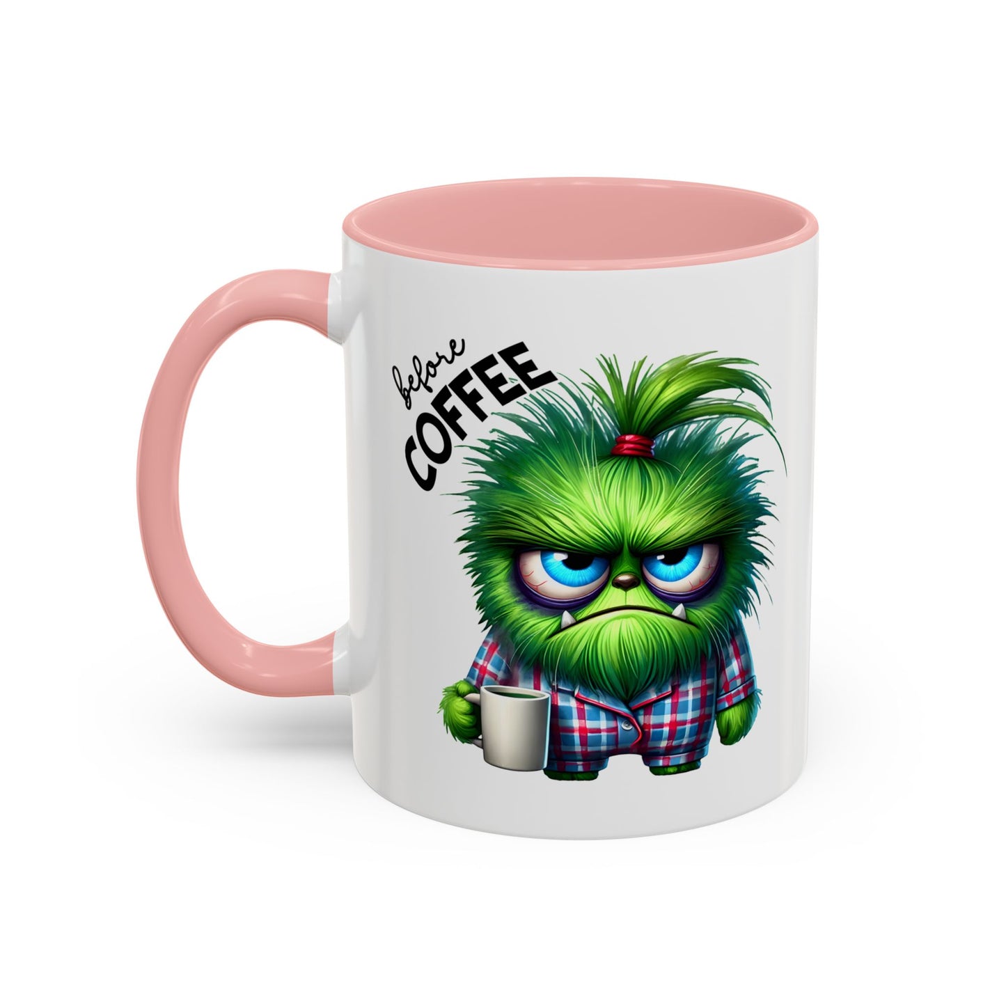 Cute Caffeinated Accent Coffee Mug - Fun Character Design, Perfect for All Ages