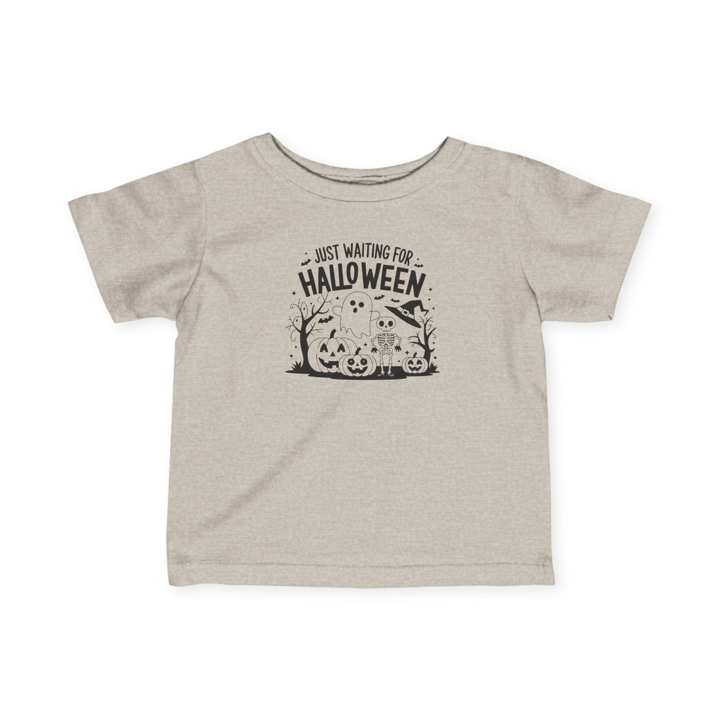 Just Waiting for Halloween - Infant Fine Jersey Tee - Design