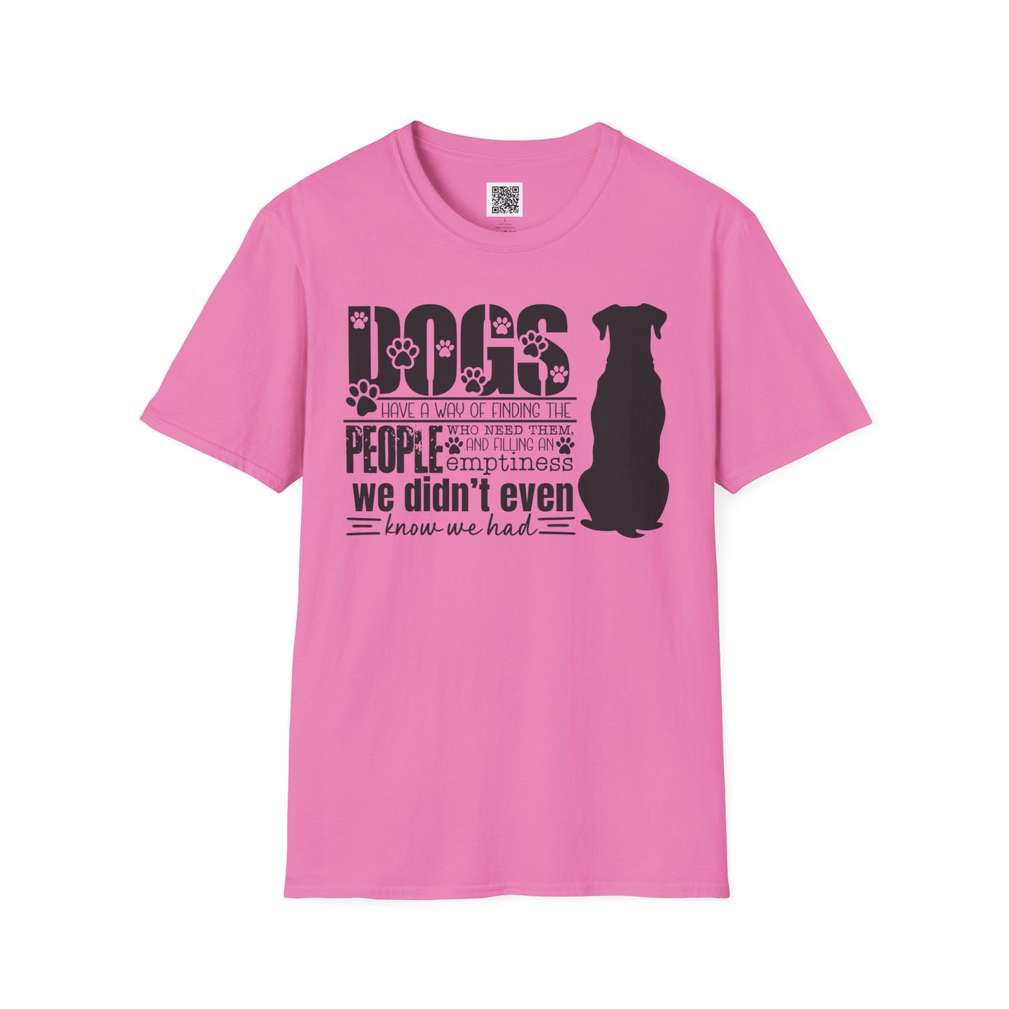 Dogs Find People - Unisex Softstyle T-Shirt - Perfect Gift for Dog Lovers
