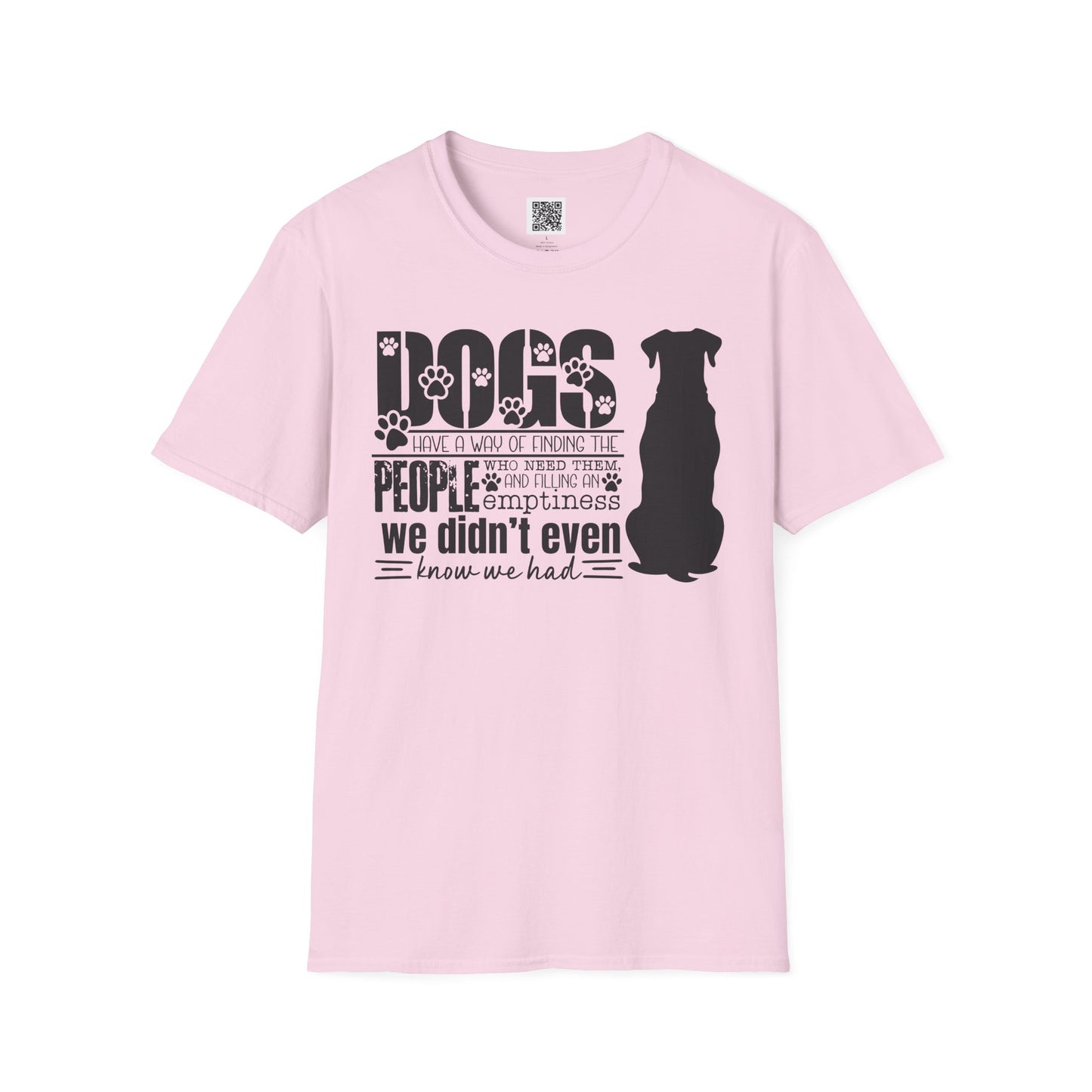 Dogs Find People - Unisex Softstyle T-Shirt - Perfect Gift for Dog Lovers