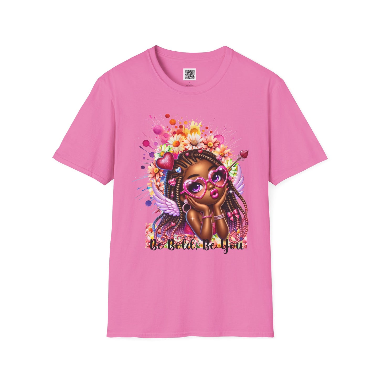 Be Bold & Beautiful | Unisex Softstyle T-Shirt - Vibrant Graphic Tee for Self-Expression