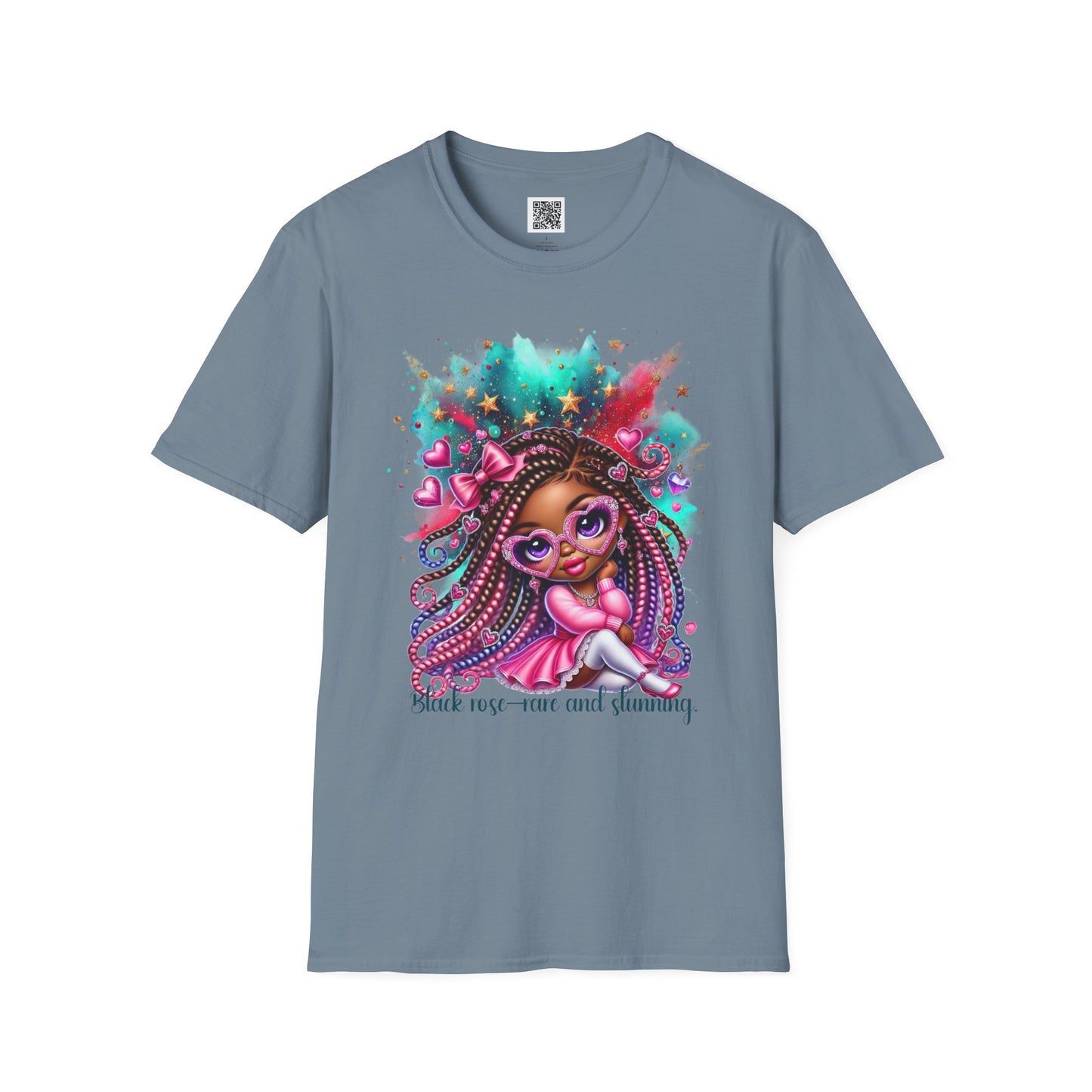 "Self-Love & Glamour" Unisex Softstyle T-Shirt - Colorful Graphic Tee