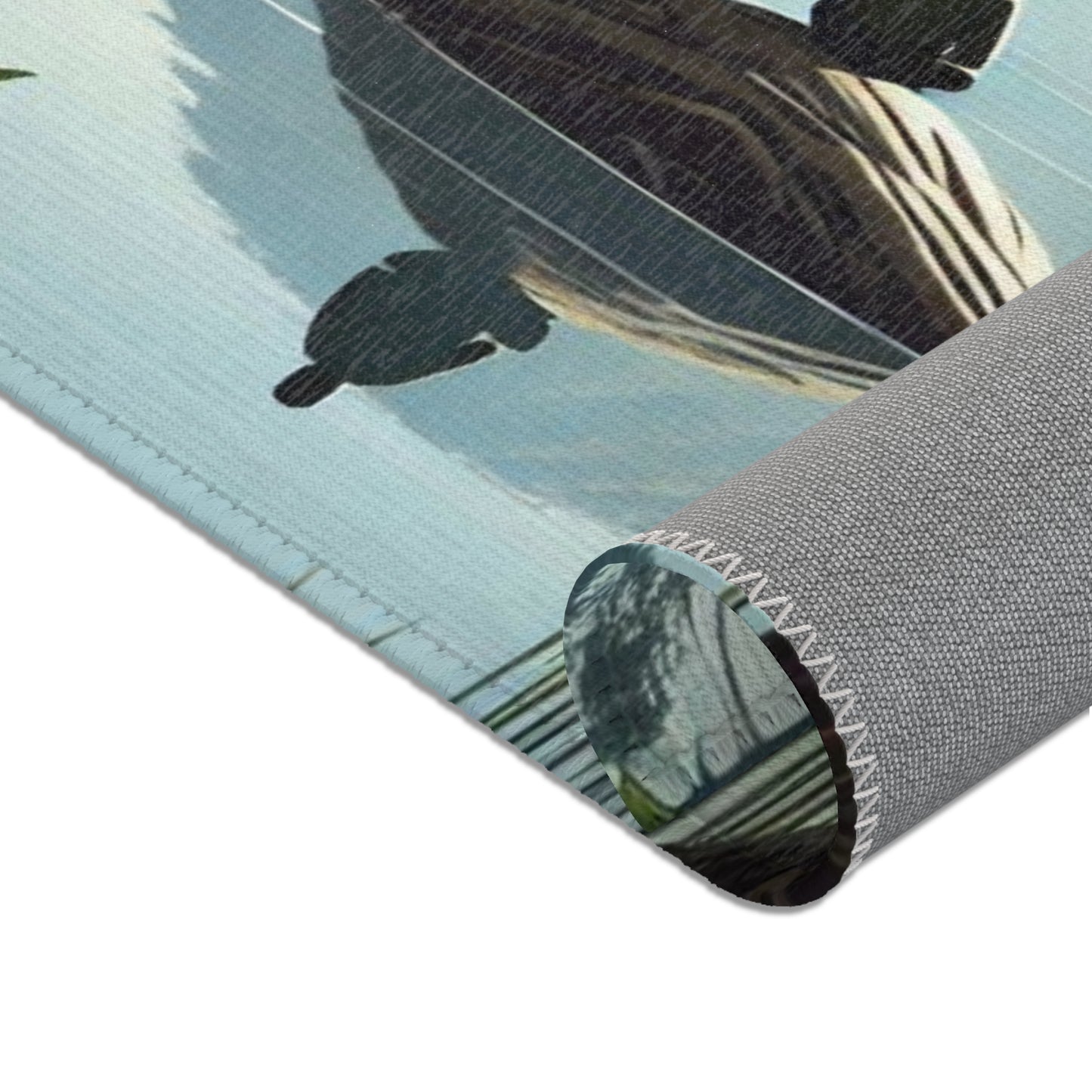 Scenic Nature Area Rug – Serene Landscape Design for Home Décor