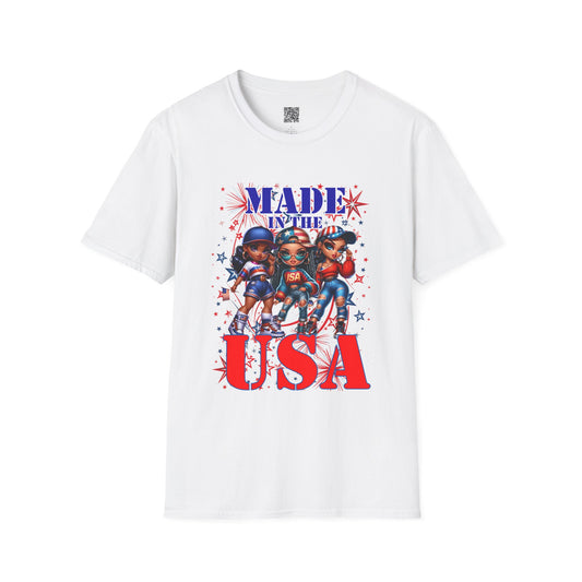 Patriotic Made in the USA | Unisex Softstyle T-Shirt