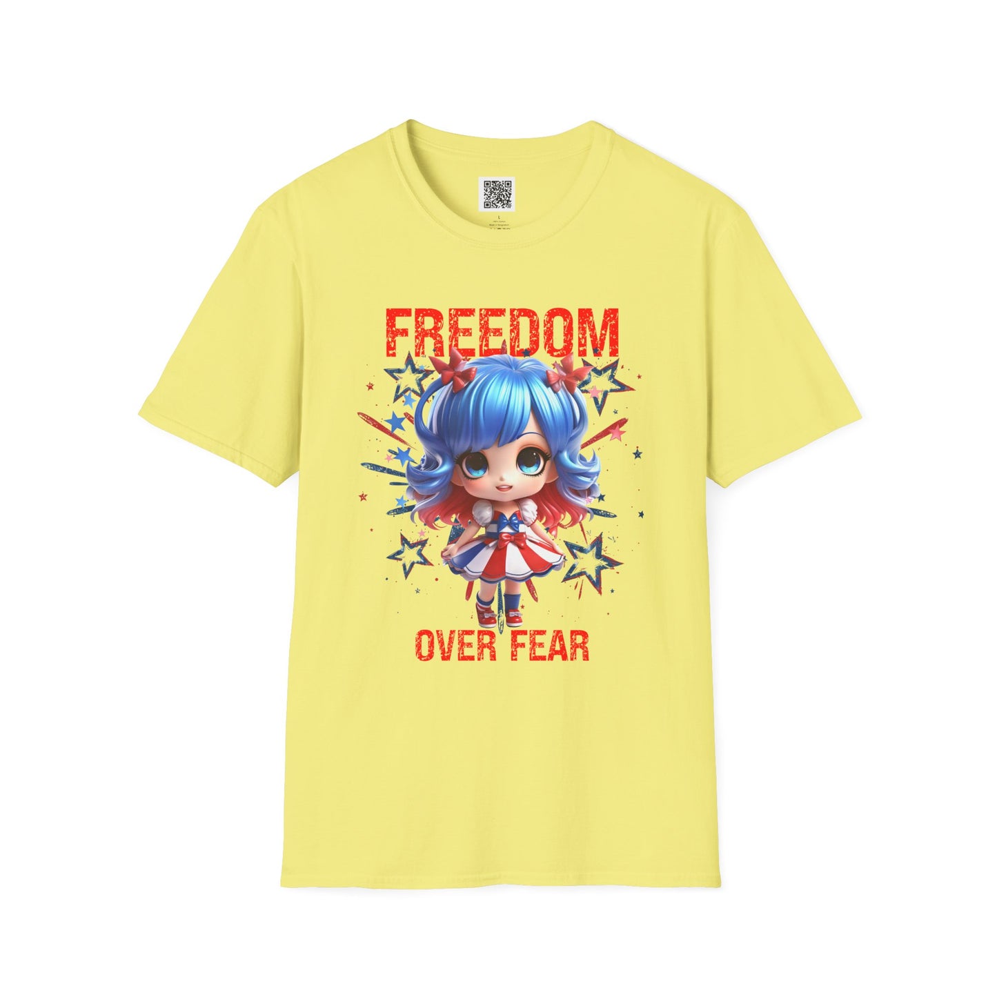 Freedom Over Fear | Unisex T-Shirt – Empowering Graphic Tee for Independence Day and Everyday Wear