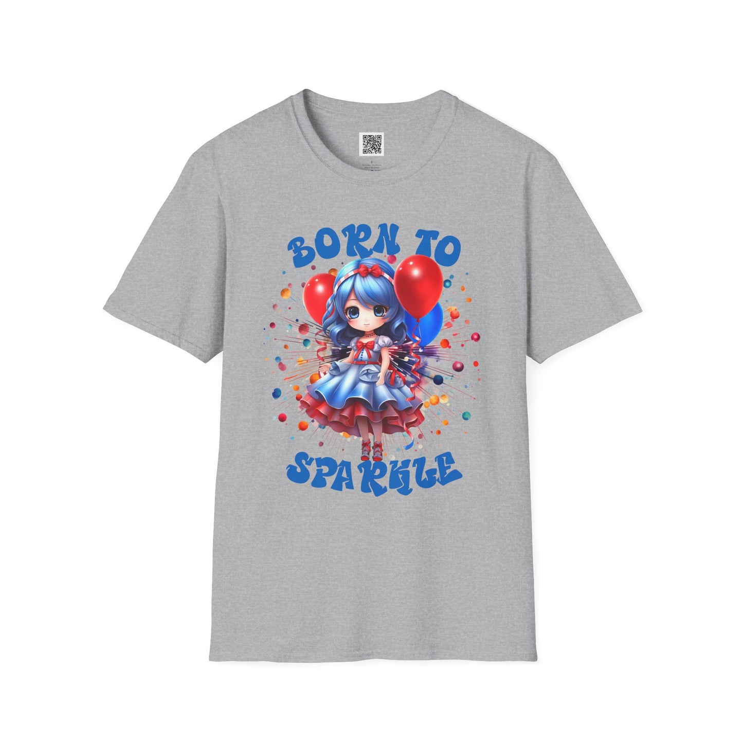 Born to Sparkle | Unisex Softstyle T-Shirt - Fun & Playful Design