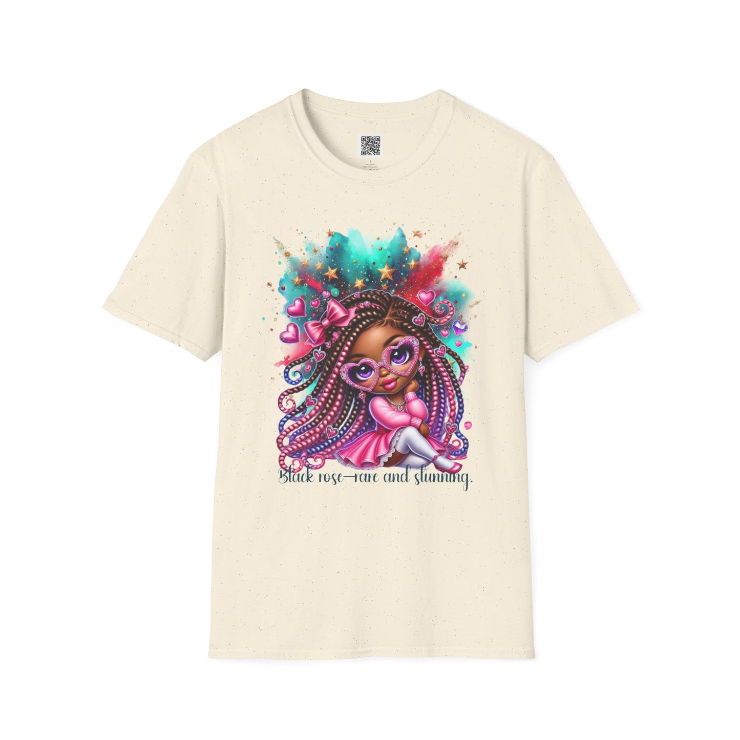 "Self-Love & Glamour" Unisex Softstyle T-Shirt - Colorful Graphic Tee
