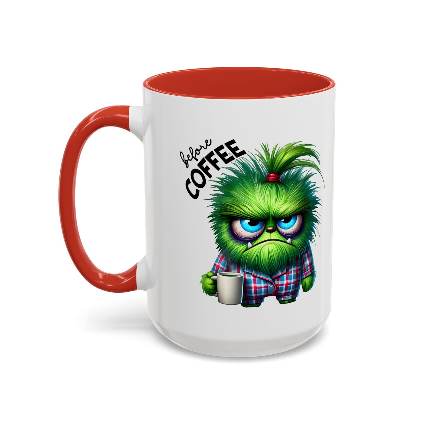 Cute Caffeinated Accent Coffee Mug - Fun Character Design, Perfect for All Ages