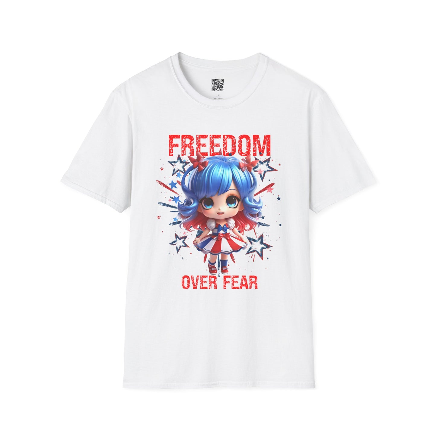 Freedom Over Fear | Unisex T-Shirt – Empowering Graphic Tee for Independence Day and Everyday Wear