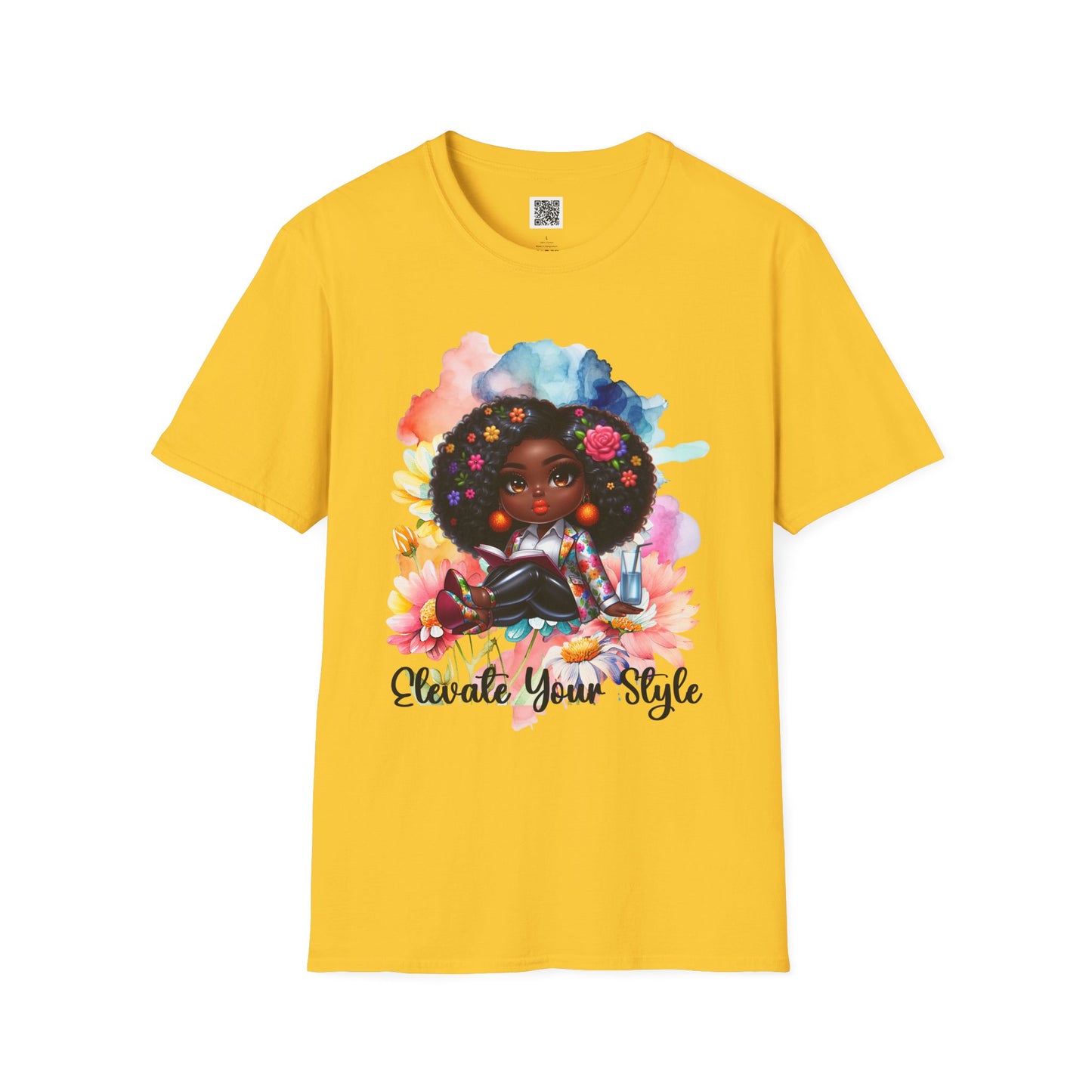 Elevate Your Style | Unisex Softstyle T-Shirt - Colorful Afrocentric Art Tee