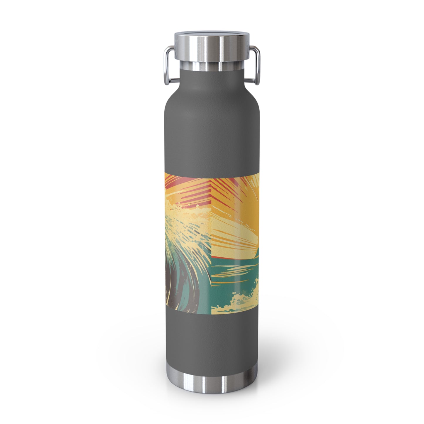 Surfing Adventure Copper Insulated Bottle - 22oz | Eco-Friendly Water Bottle