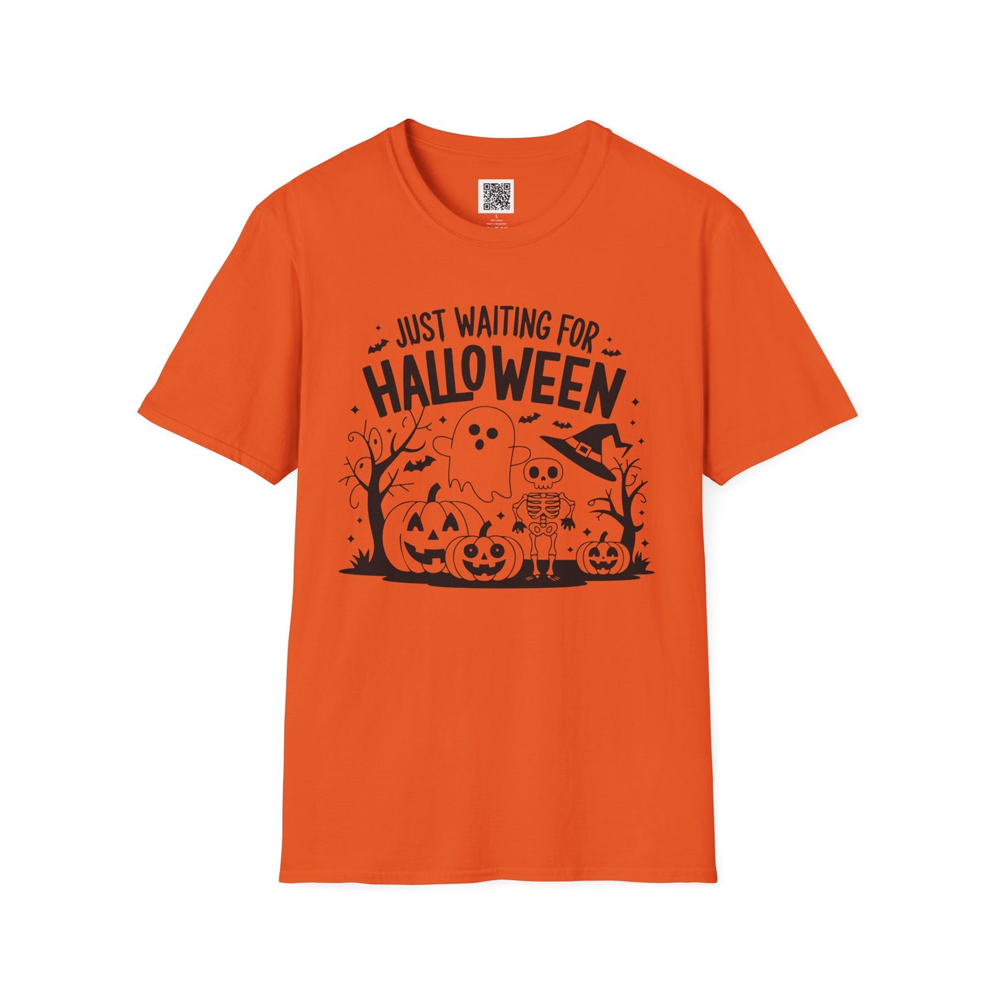 Just Waiting for Halloween - Unisex T-Shirt Design
