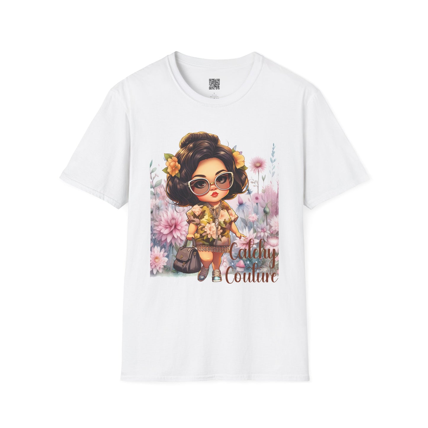 Catchy Couture | Unisex Softstyle T-Shirt - Stylish Floral Design for Fashion Lovers