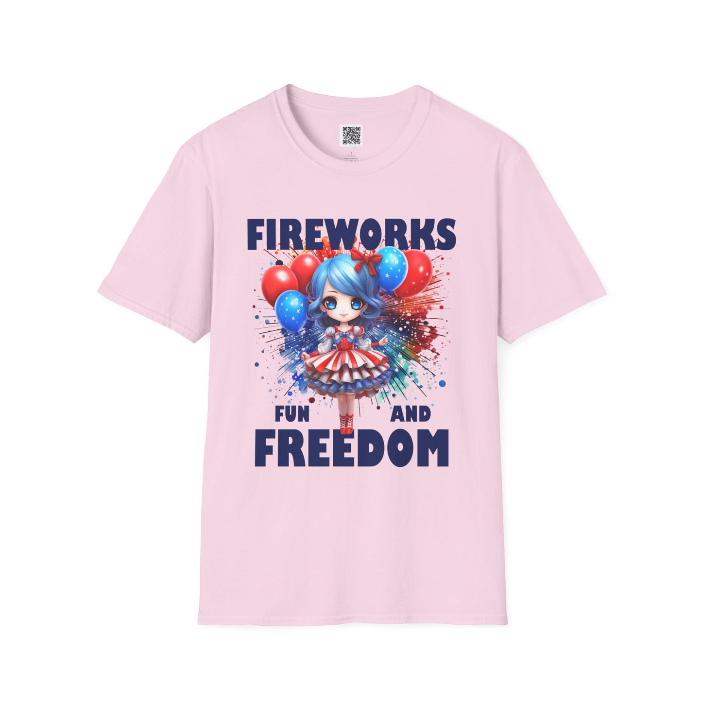 Fireworks Fun and Freedom | Unisex Softstyle T-Shirt