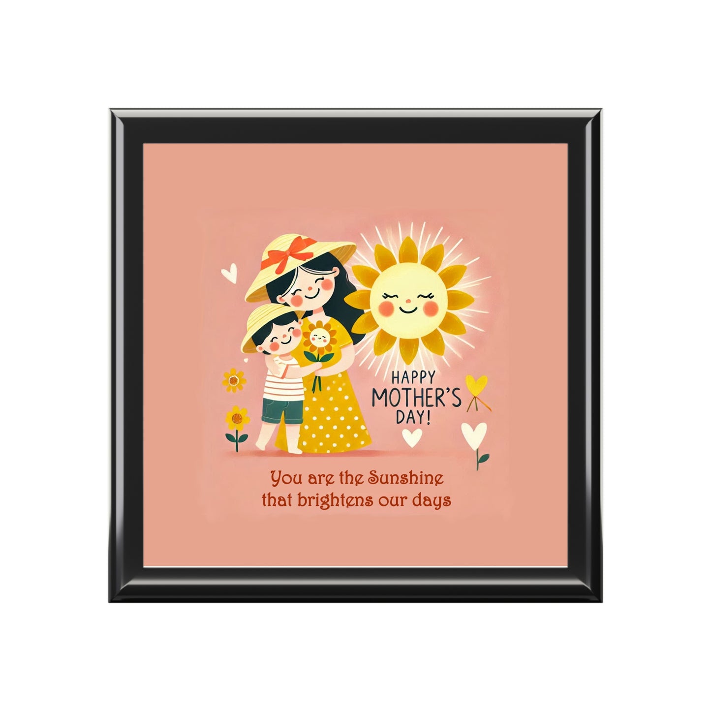 Personalized Mother's Day Jewelry Box - "You are the Sunshine that Brightens Our Days" Gift