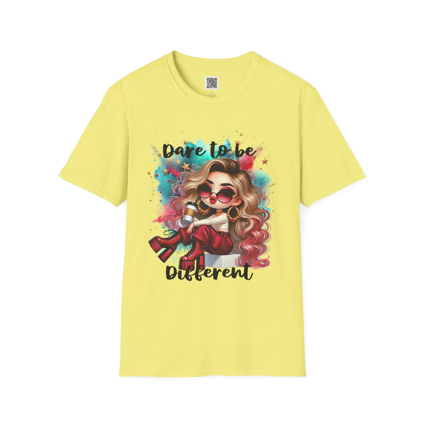 Dare to Be Different | Unisex Softstyle T-Shirt - Trendy Graphic Tee for Self-Expression