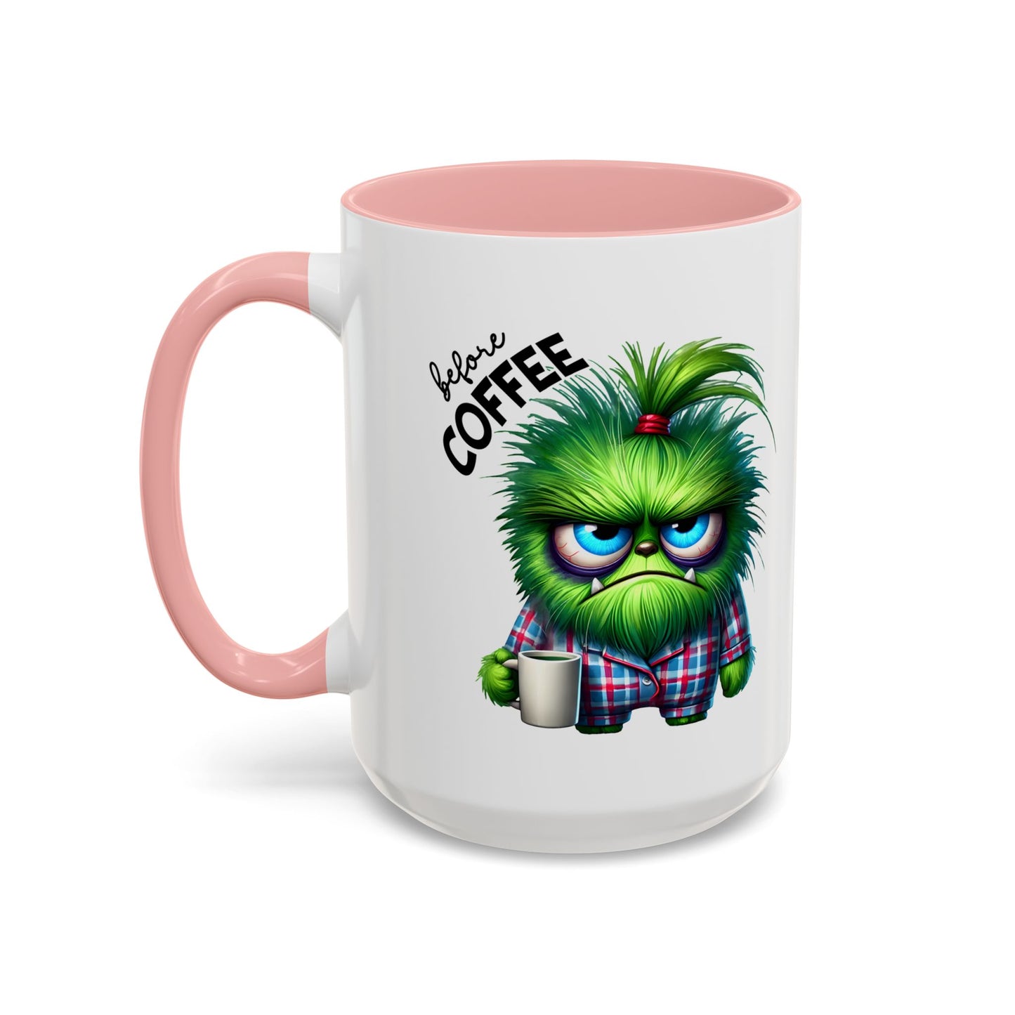 Cute Caffeinated Accent Coffee Mug - Fun Character Design, Perfect for All Ages