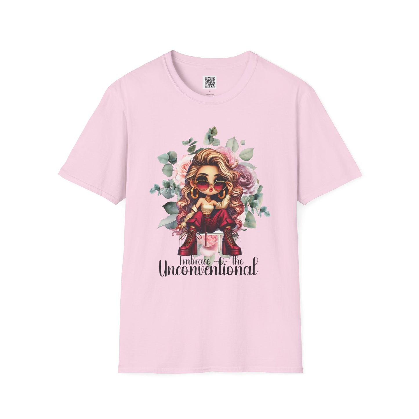 Embrace the Unconventional | Unisex Softstyle T-Shirt - Floral Graphic Tee