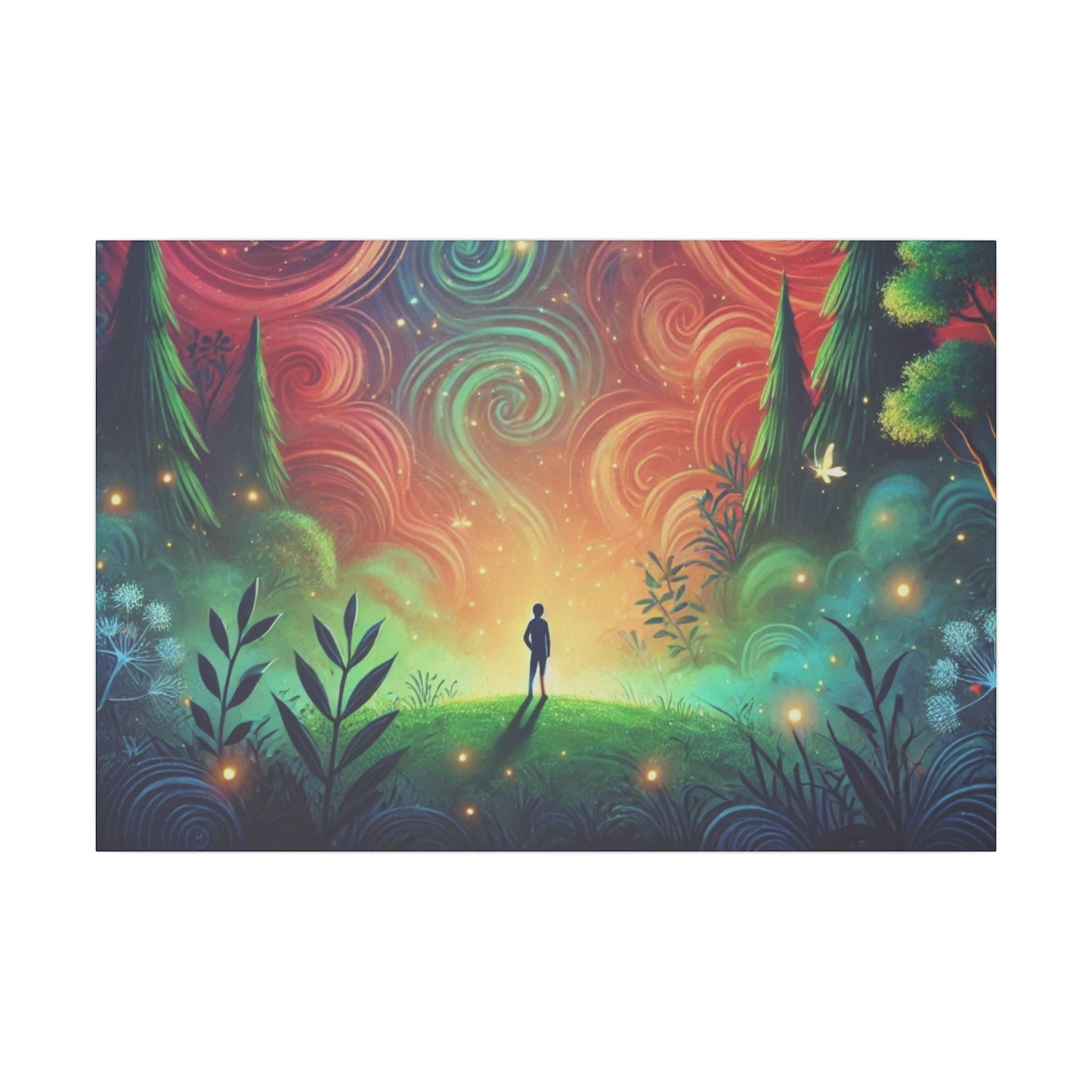 Whimsical Nature Giclée Print Canvas - Dreamlike Forest Art for Home Decor